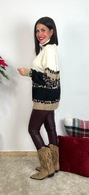 Leggins de polipiel negros