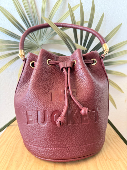 Bolso Bombonera burdeos oscuro