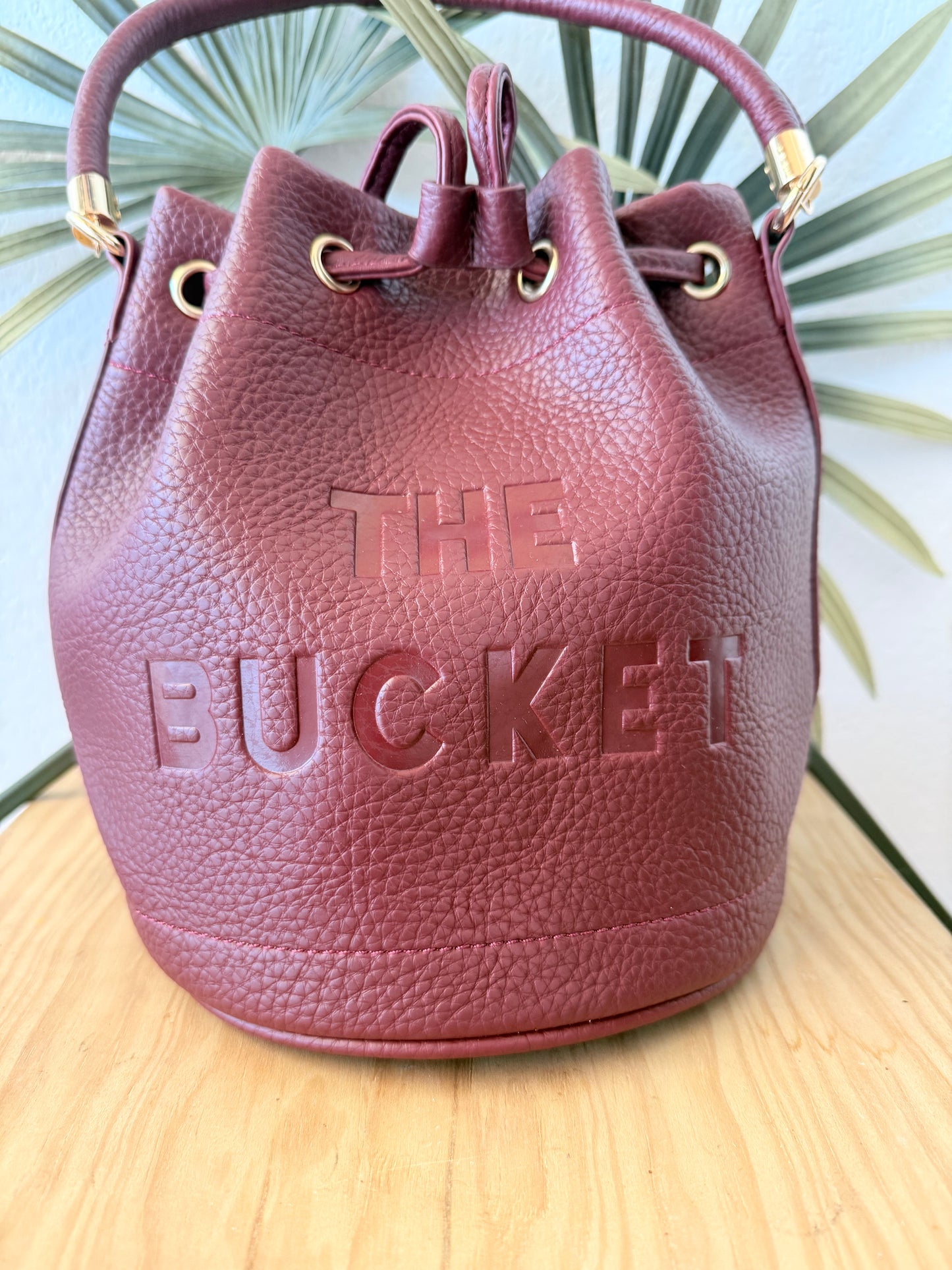 Bolso Bombonera burdeos oscuro