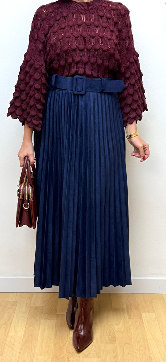 Jersey detalles Burdeos Camila