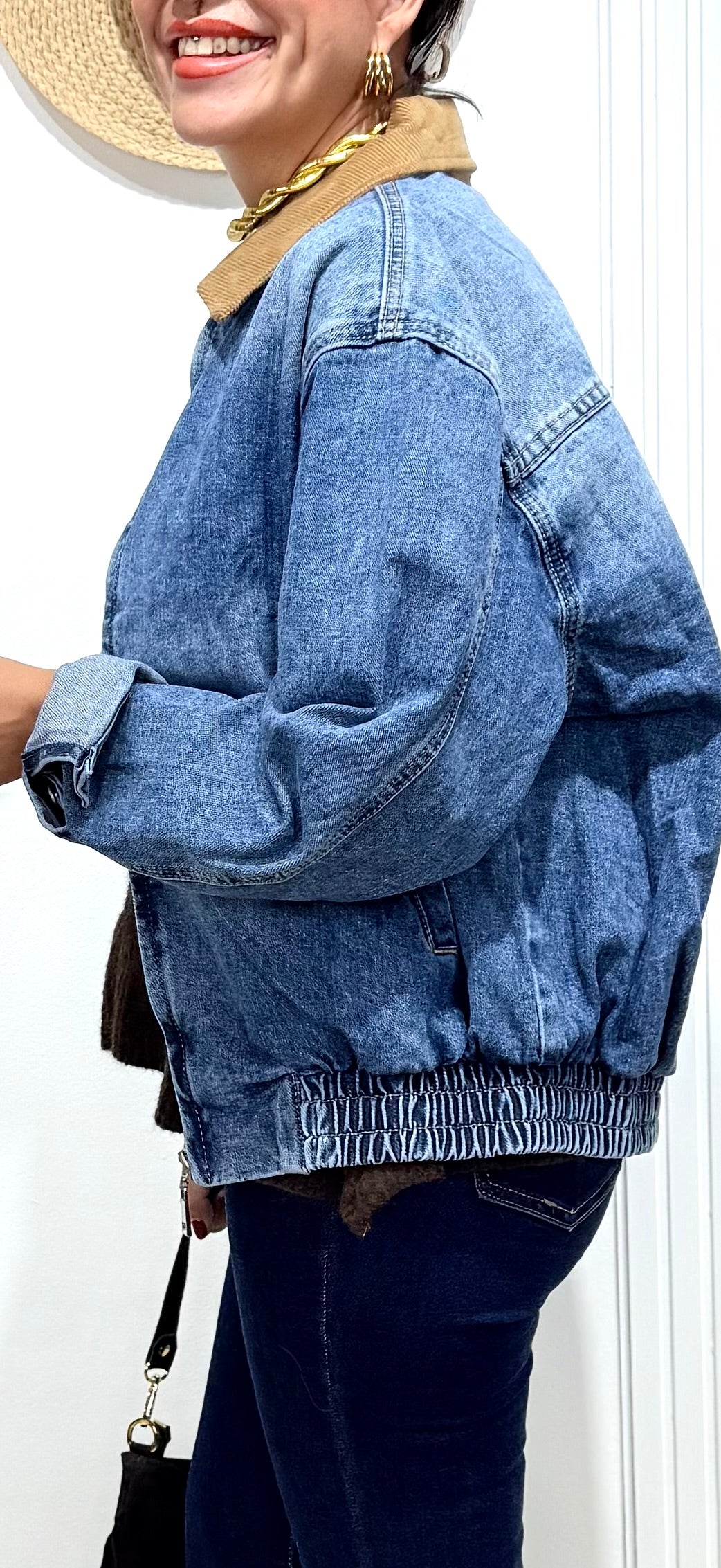 Chaqueta denim combi