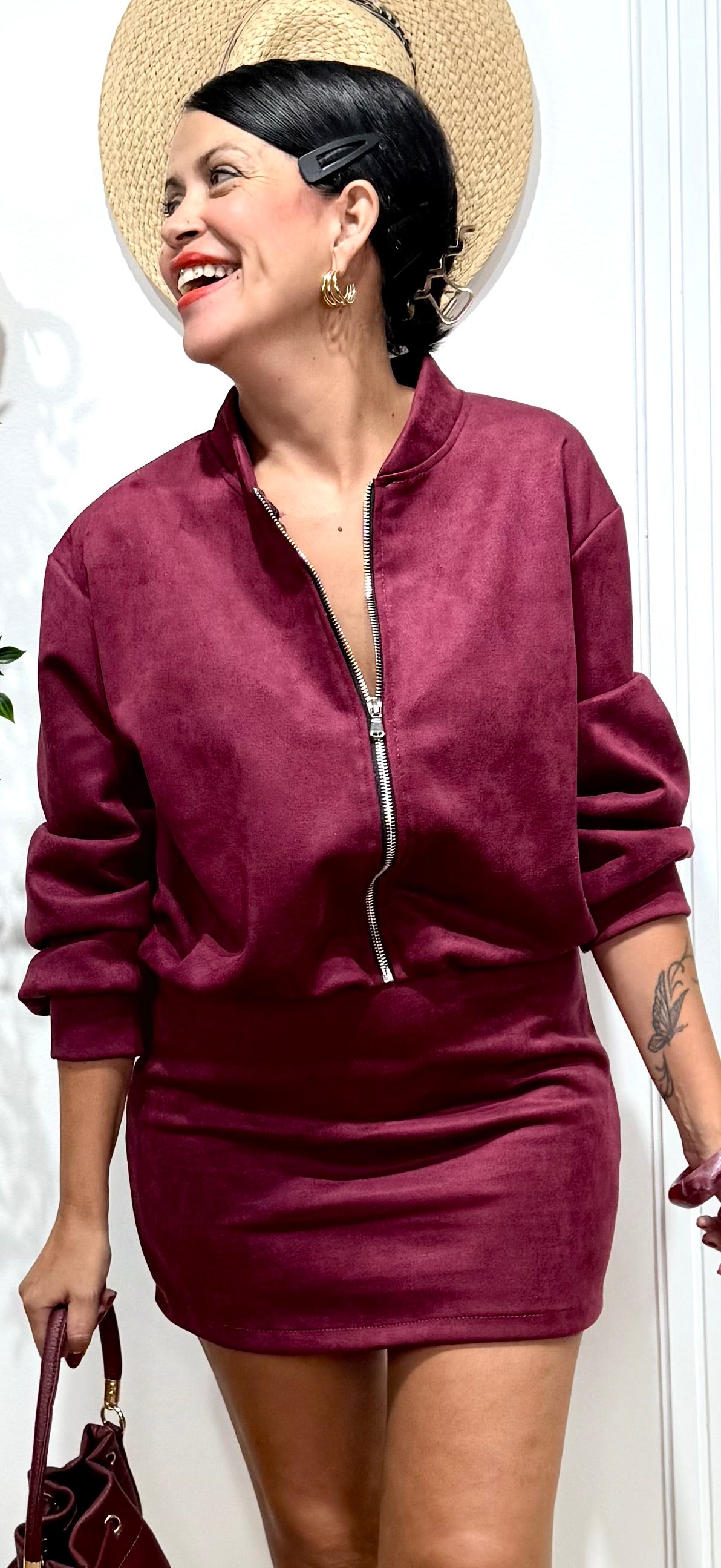 Conjunto burdeos Sena