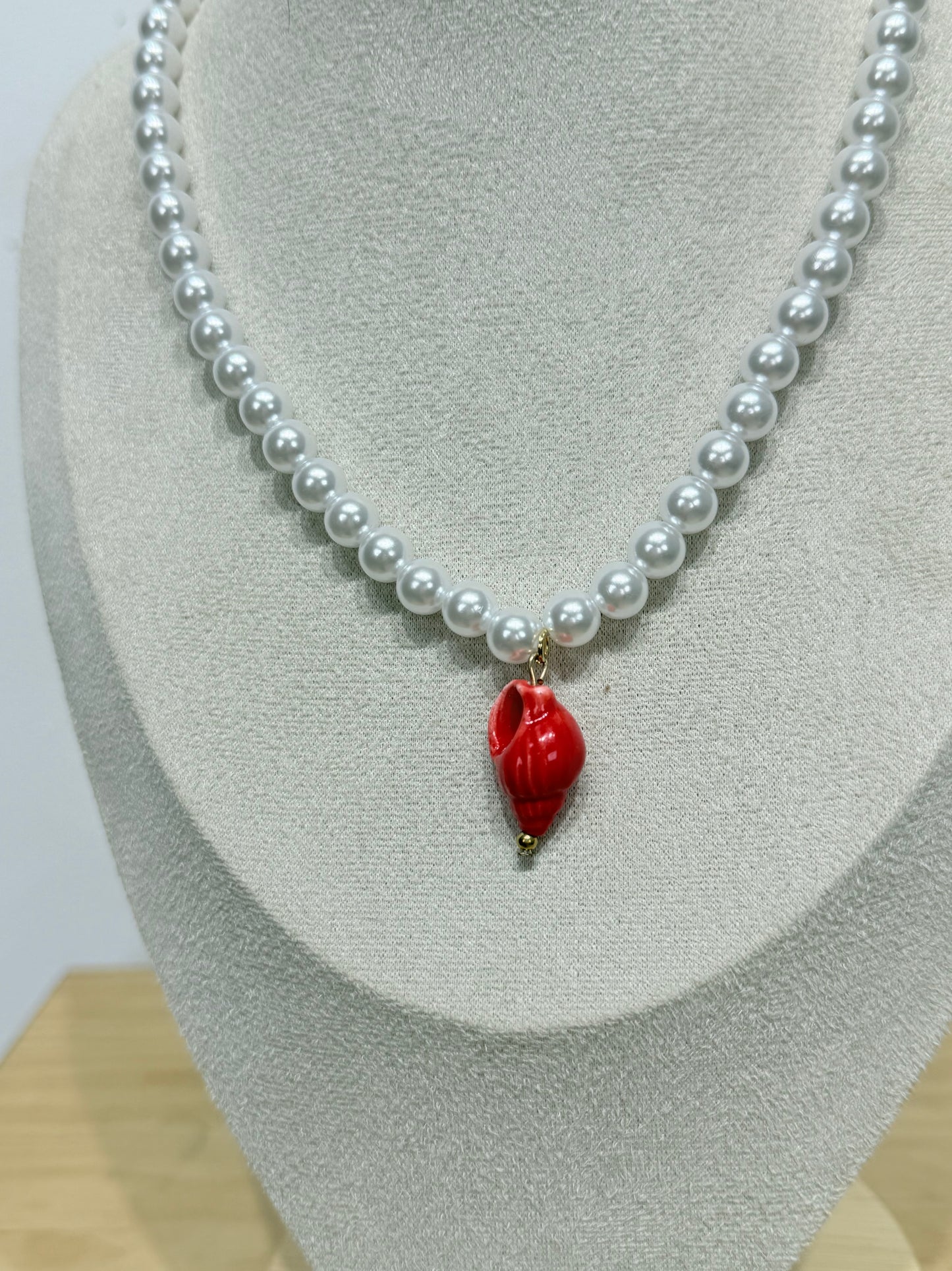 Collar Perlas caracola