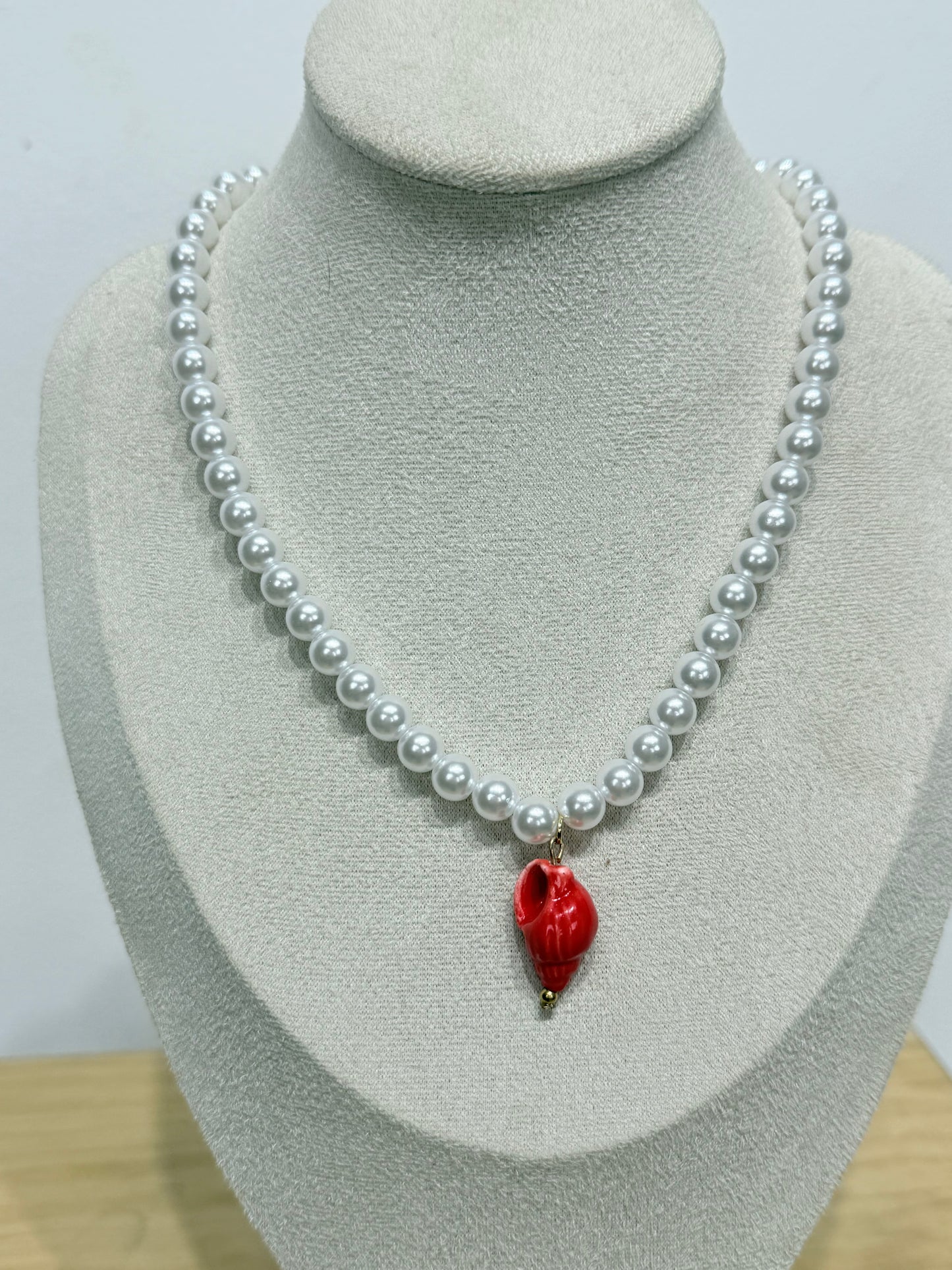 Collar Perlas caracola