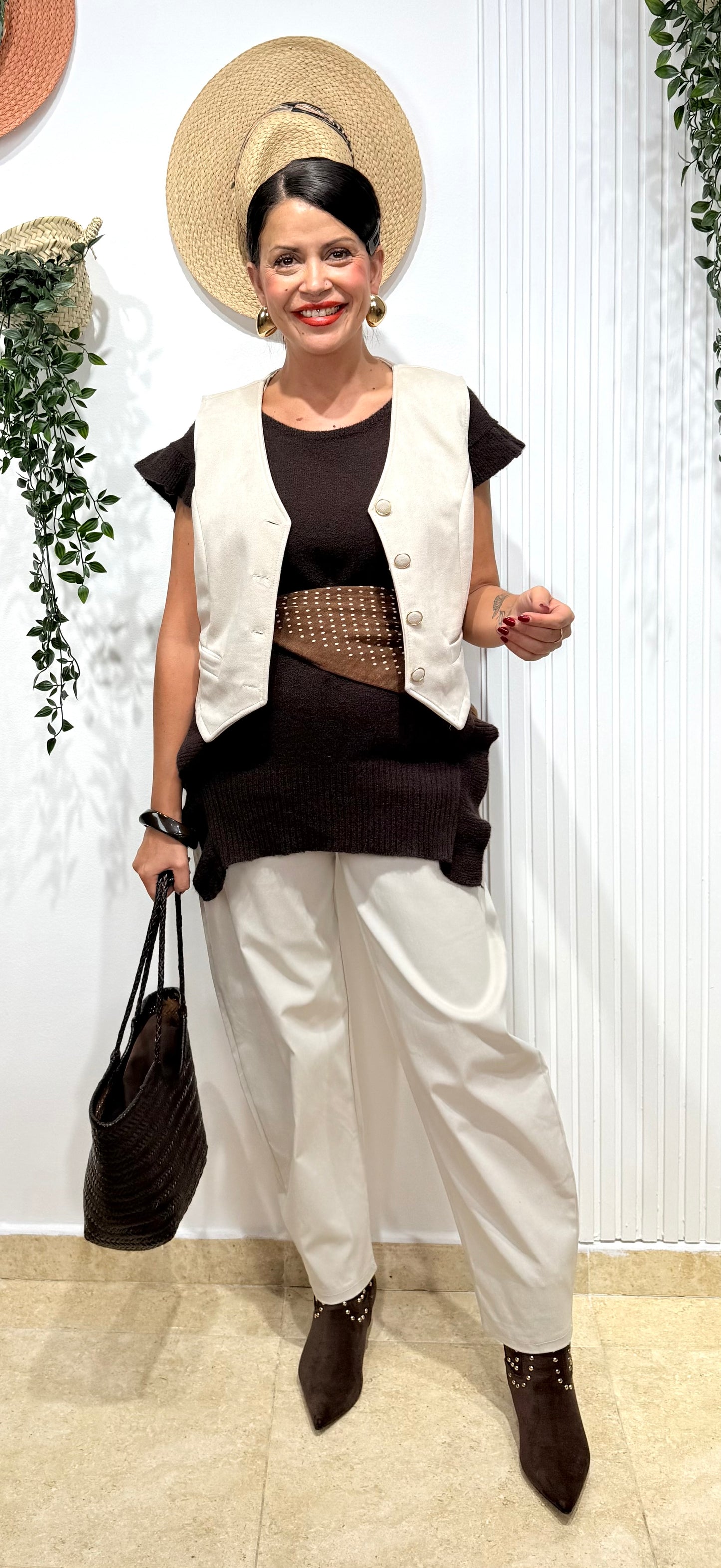 Pantalón ballon BEIGE lycra