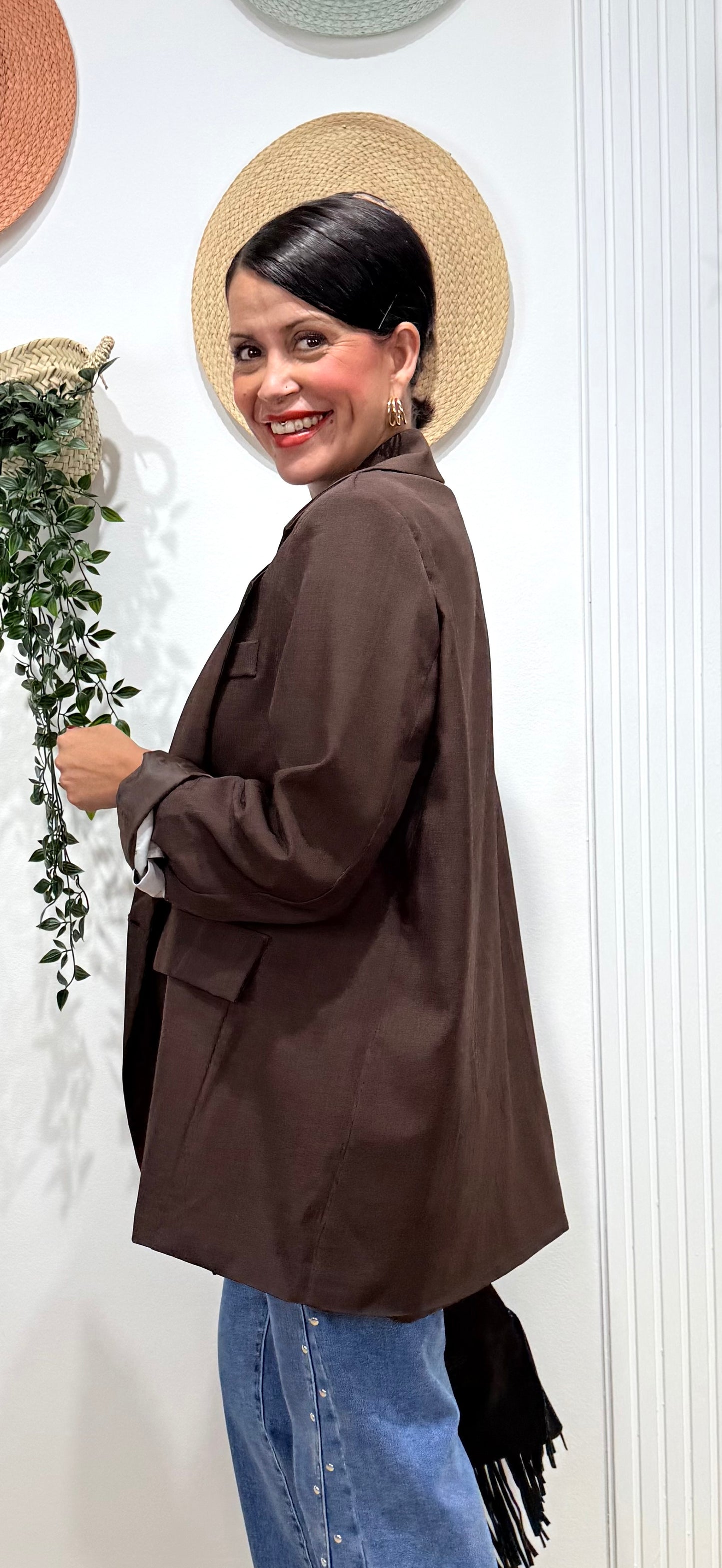 Blazer chocolate Sara