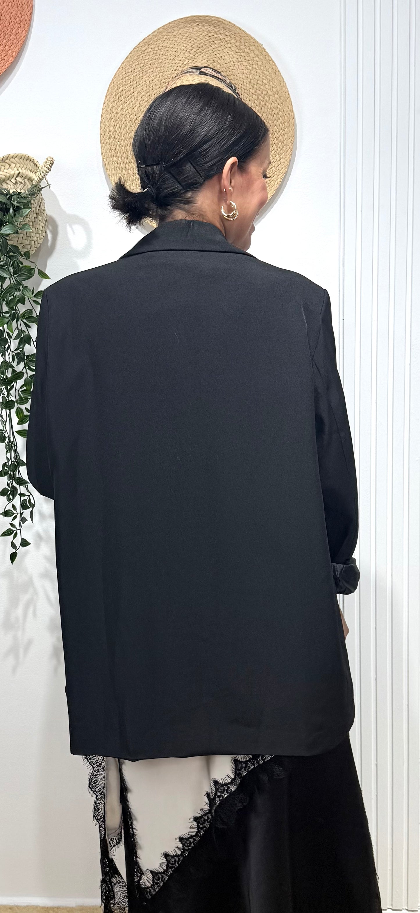 Blazer oversize negra