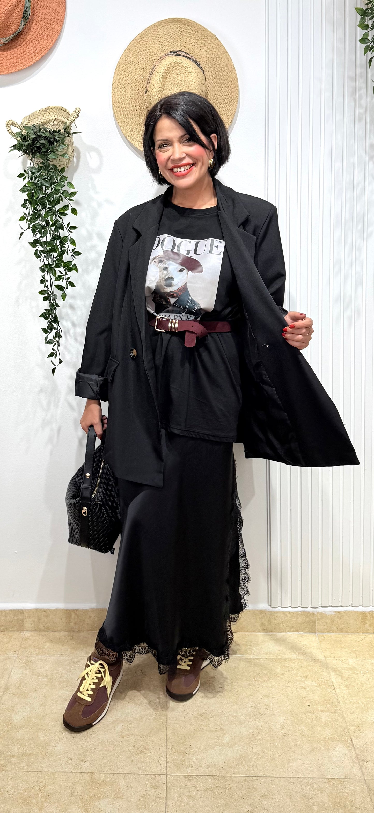 Blazer oversize negra