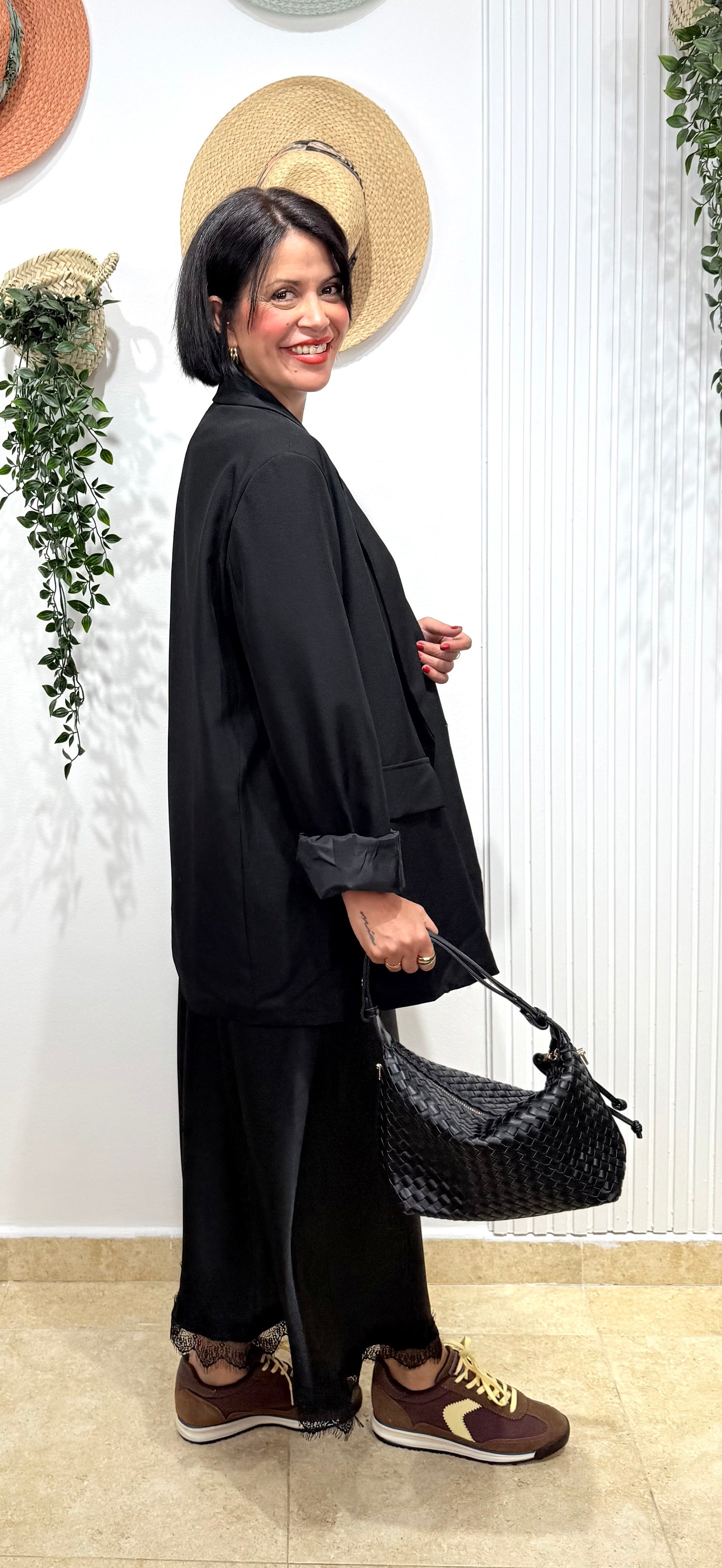 Blazer oversize negra