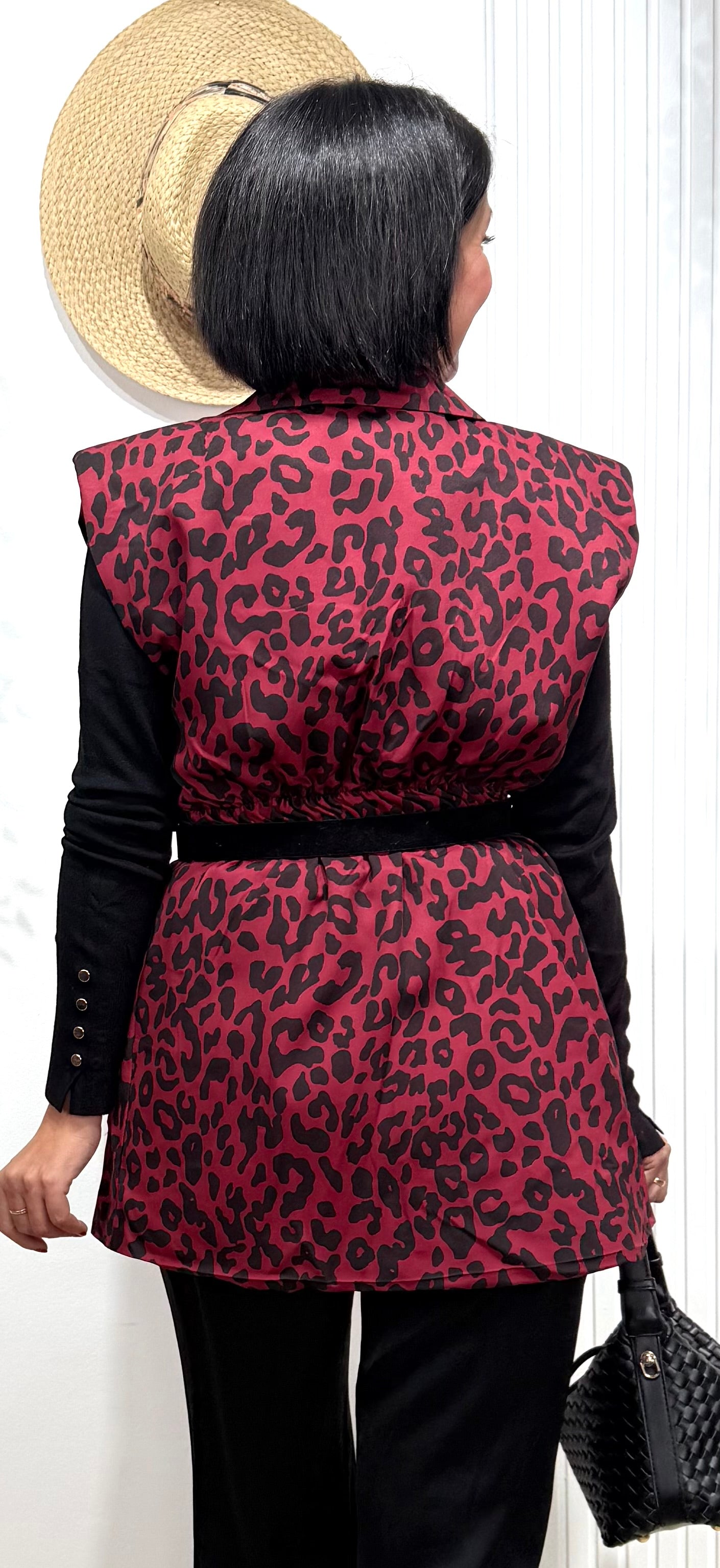 Chaleco print rojo