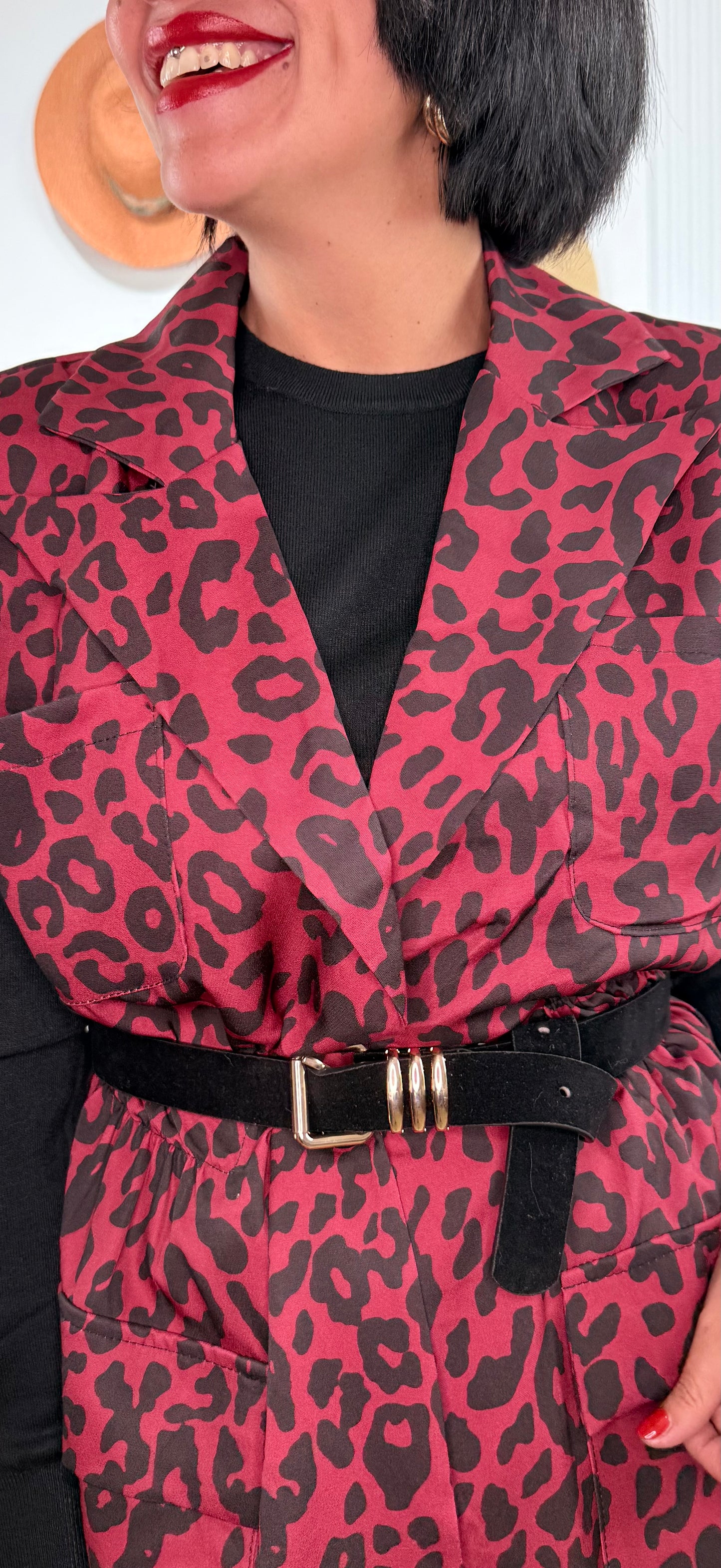 Chaleco print rojo
