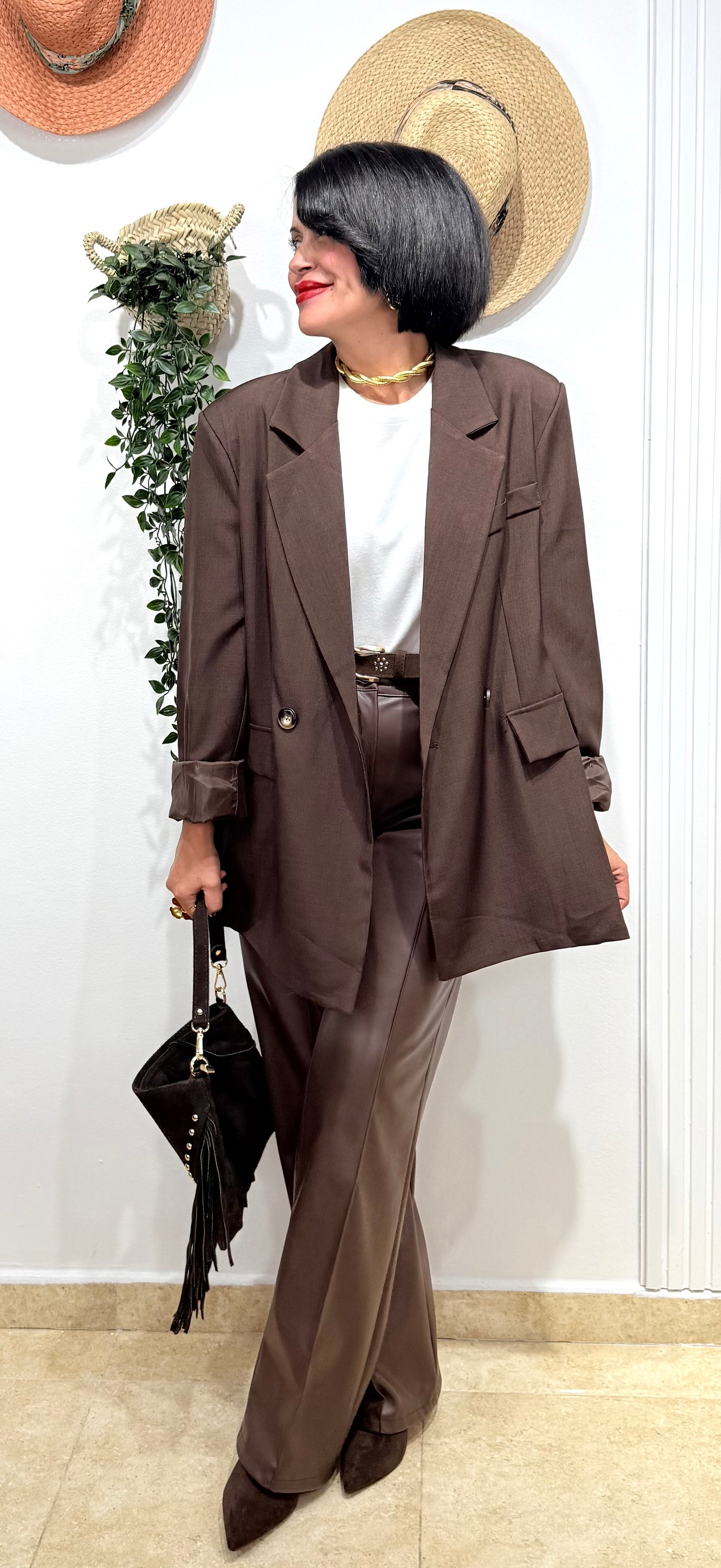 Blazer chocolate Sara