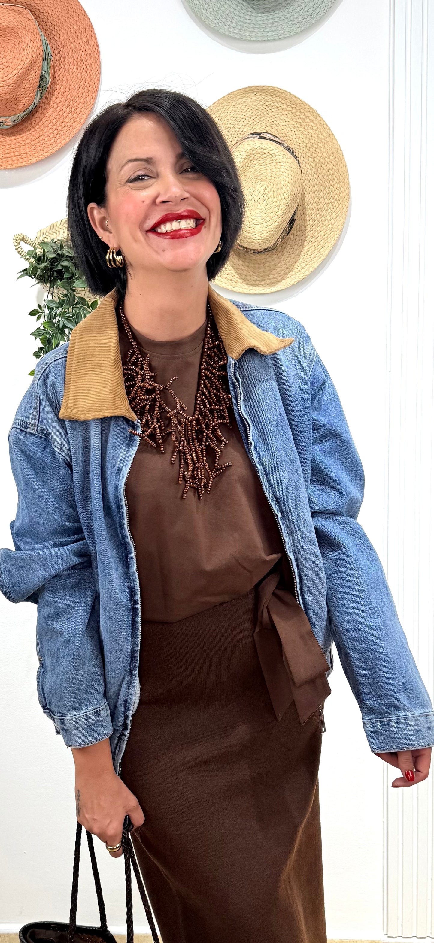 Chaqueta denim combi