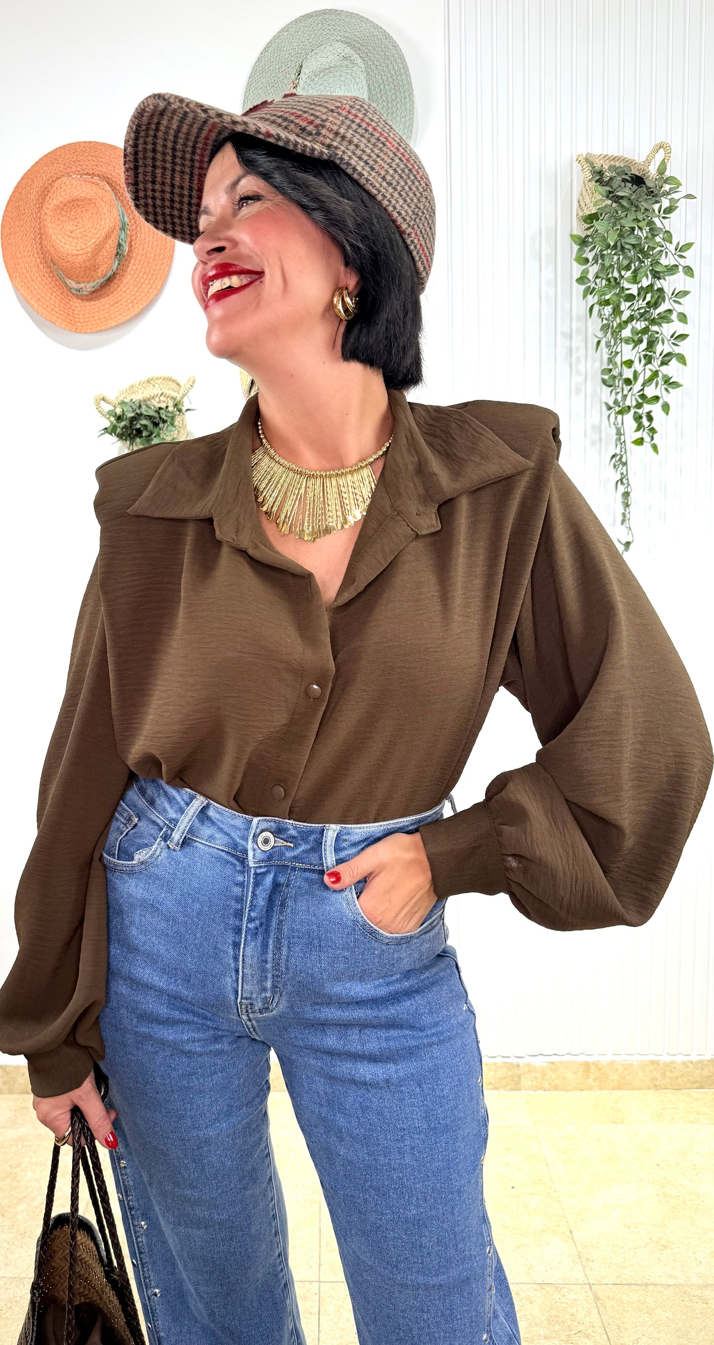 Camisa hombreras choco
