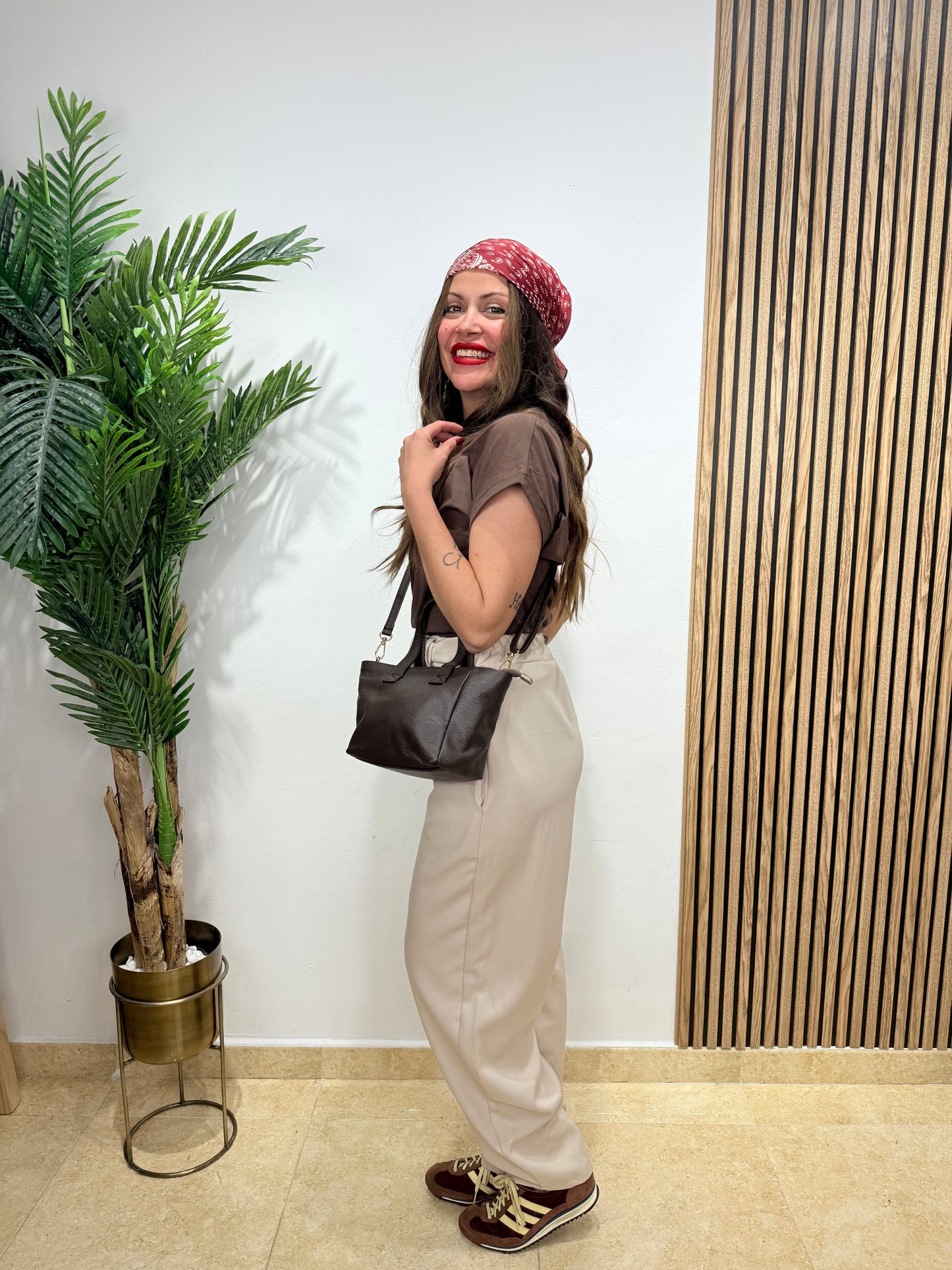 Pantalón Balloon Beige