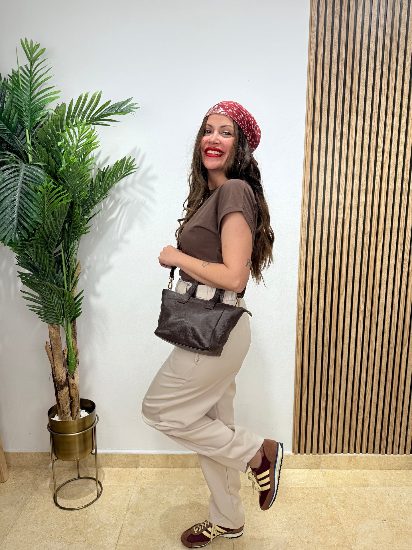 Pantalón Balloon Beige