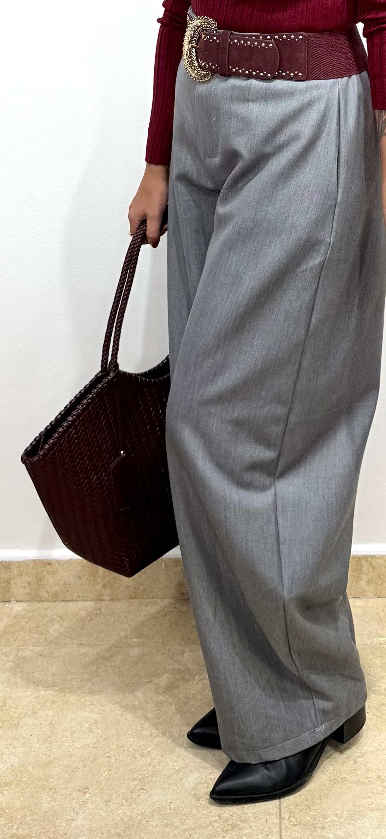 Pantalón ballon gris