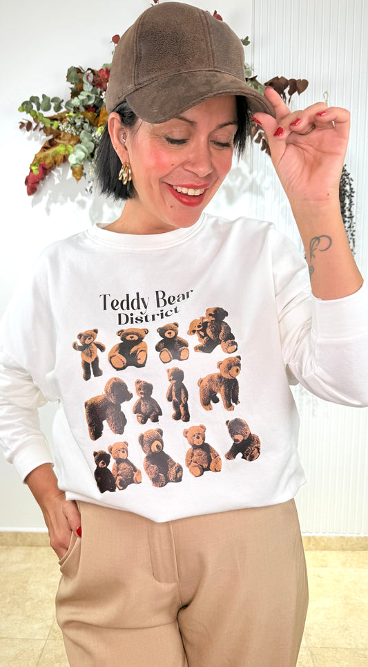 Sudadera Teddy blanca
