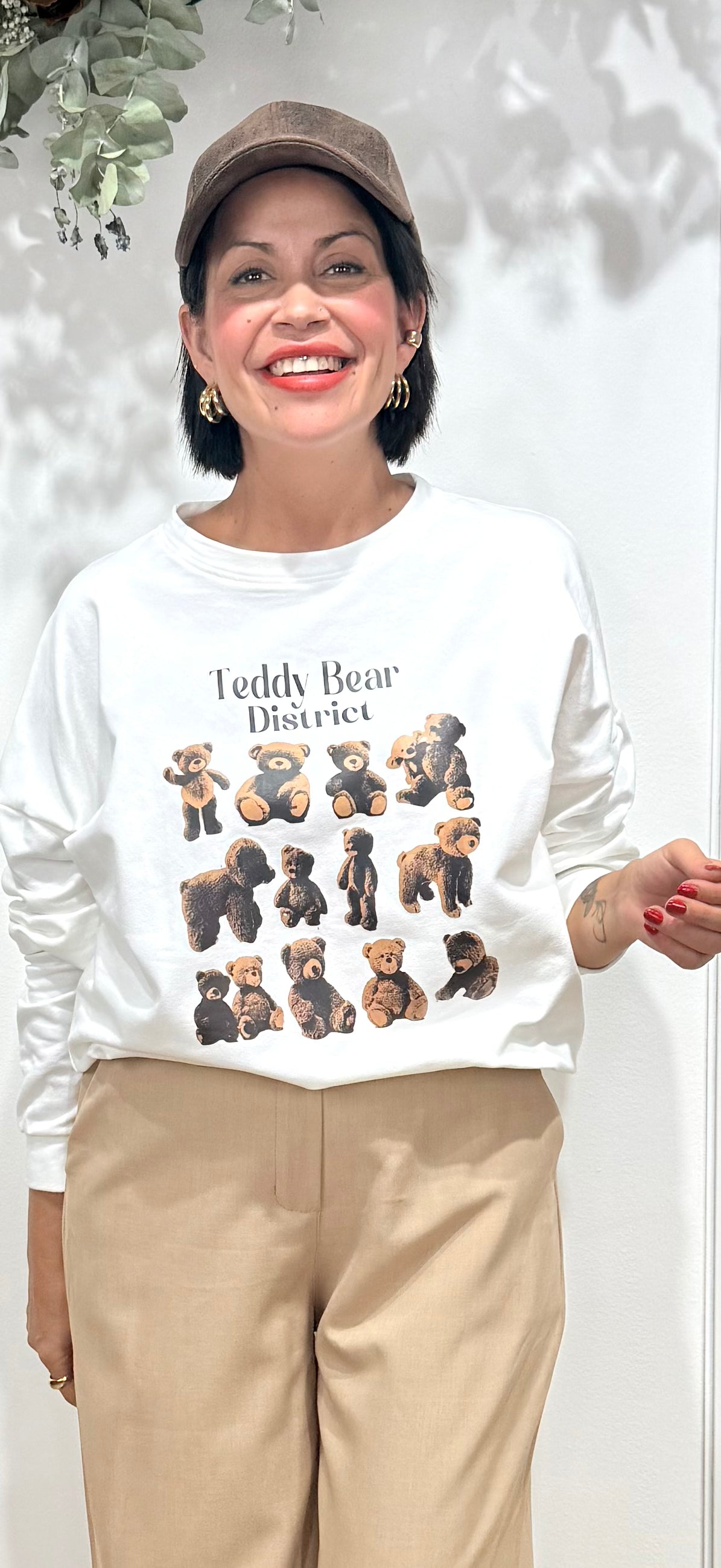 Sudadera Teddy blanca