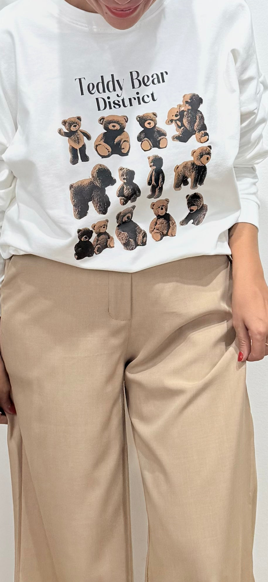 Sudadera Teddy blanca