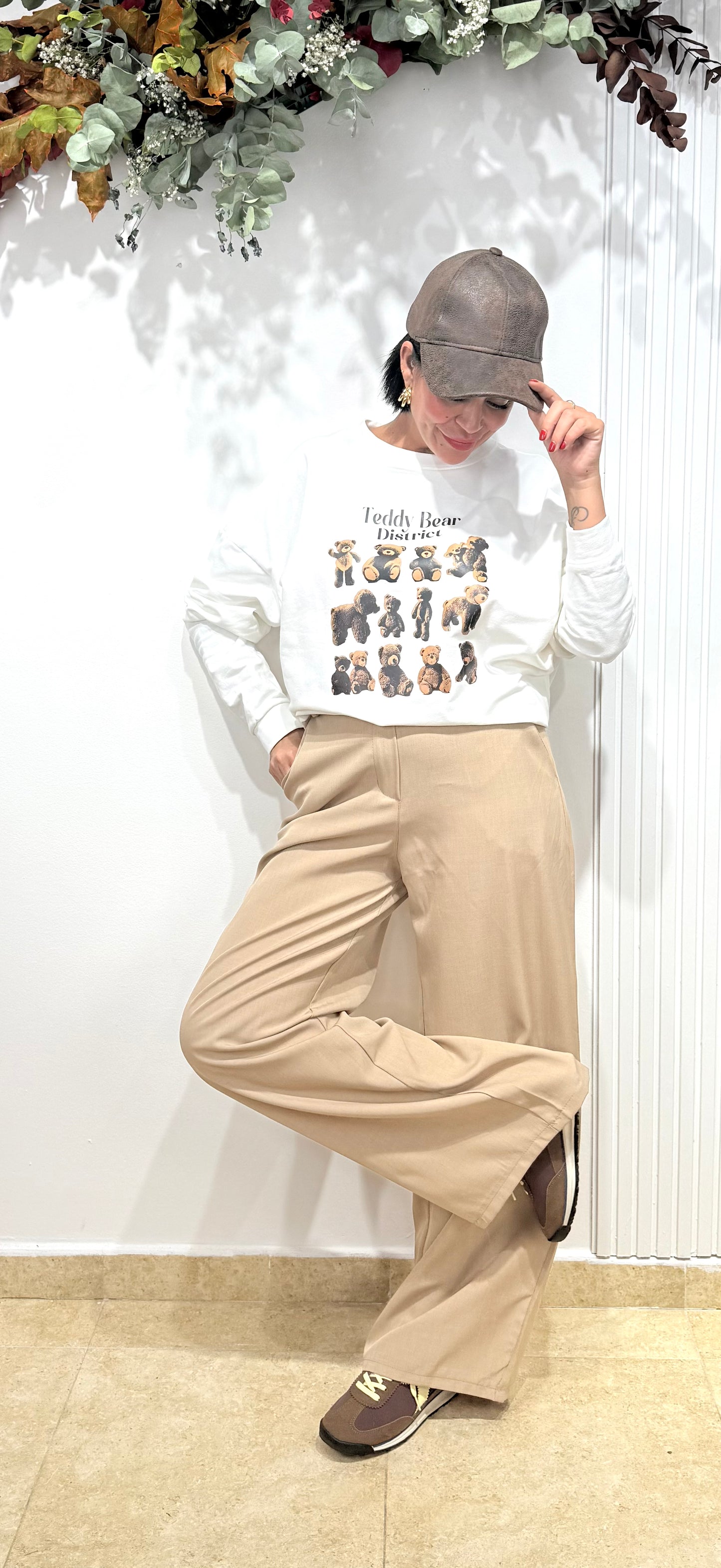 Sudadera Teddy blanca