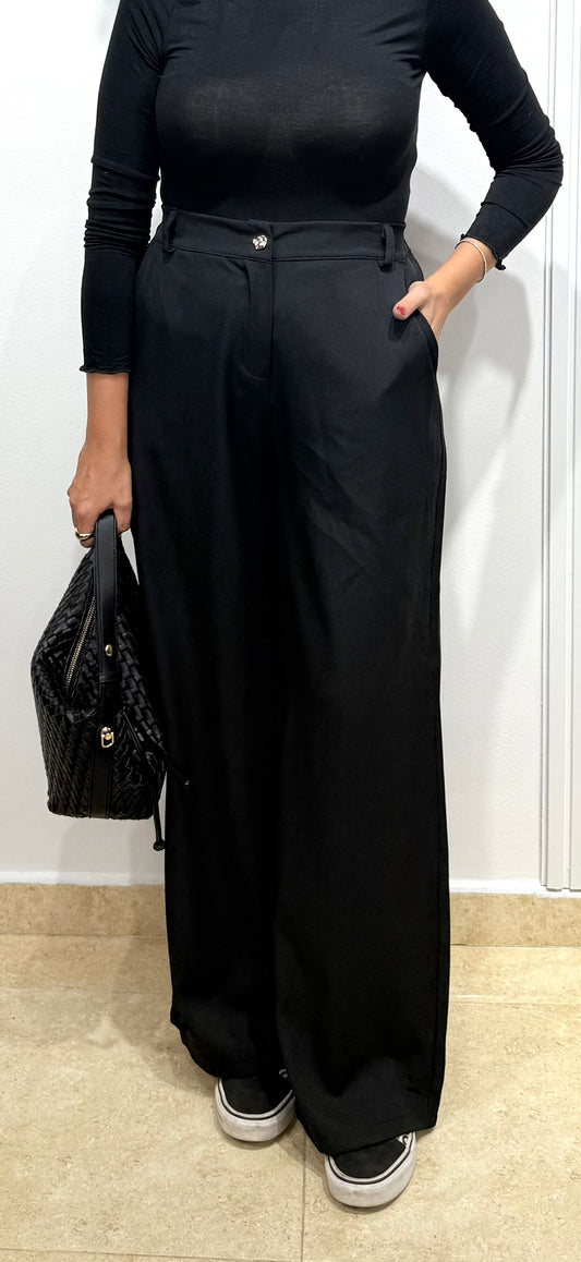 Pantalón pañuelo negro