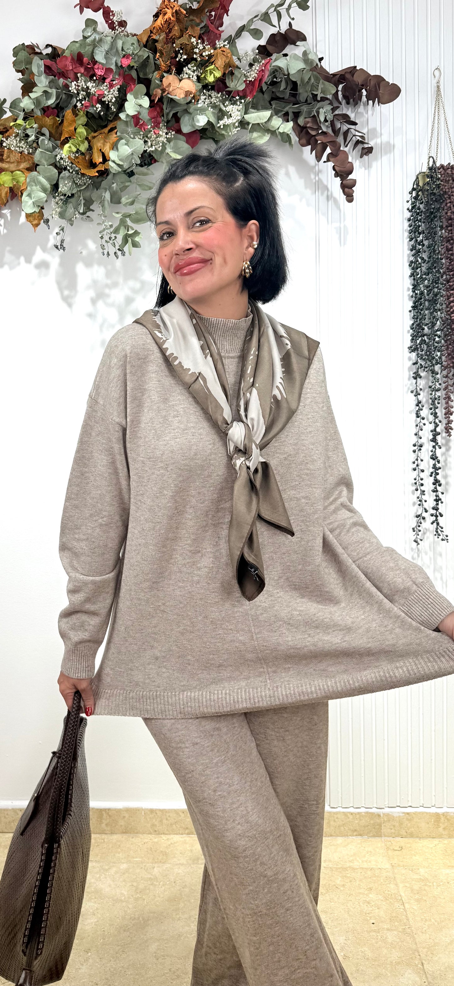 Conjunto de punto taupe