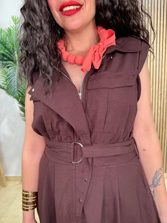 Collar Borlones Coral