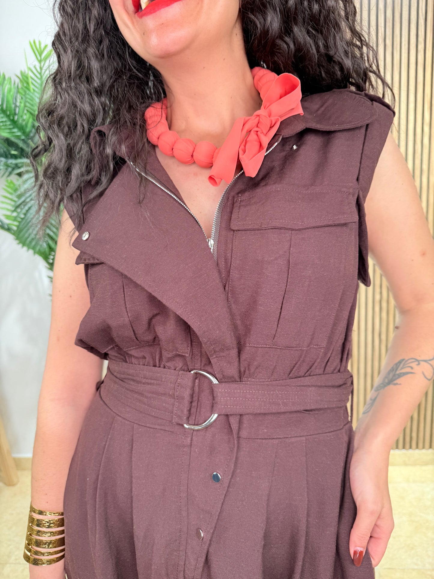 Collar Borlones Coral