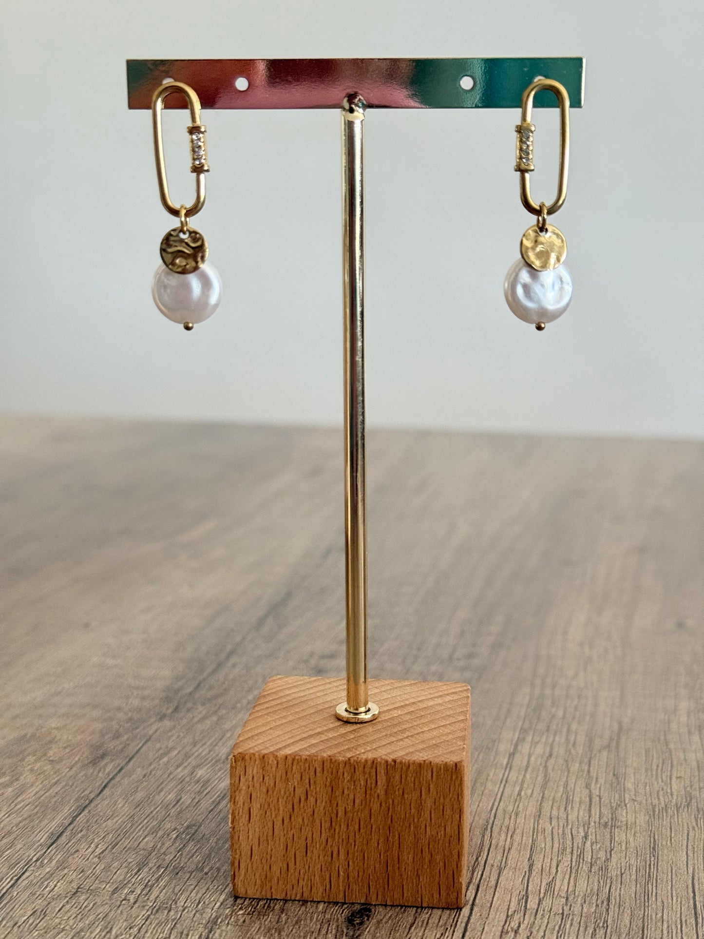 Pendiente Perla Violeta