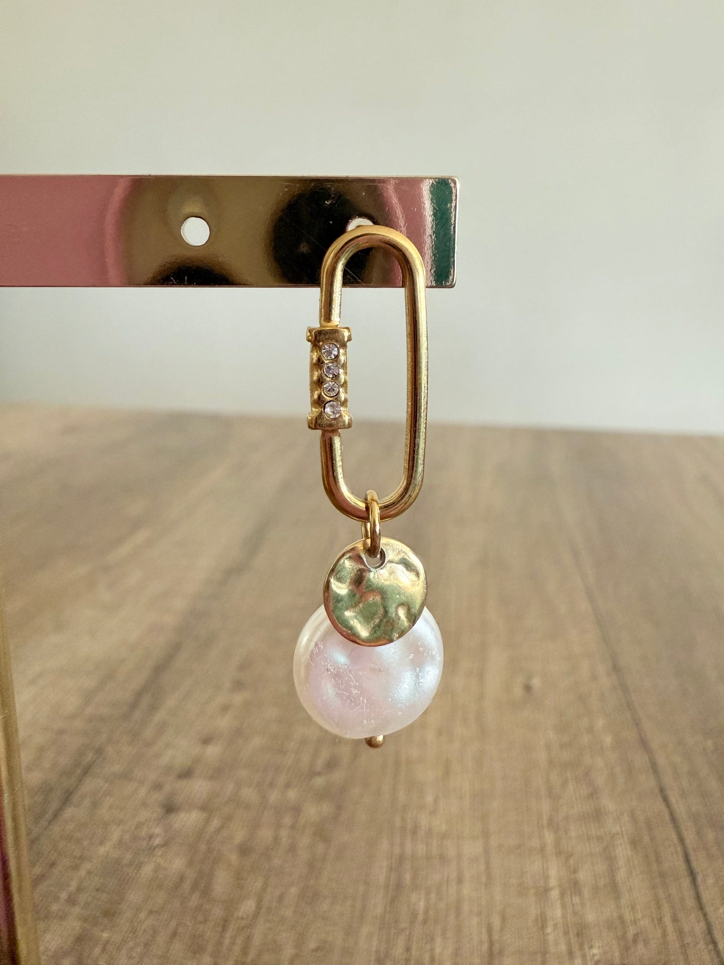 Pendiente Perla Violeta