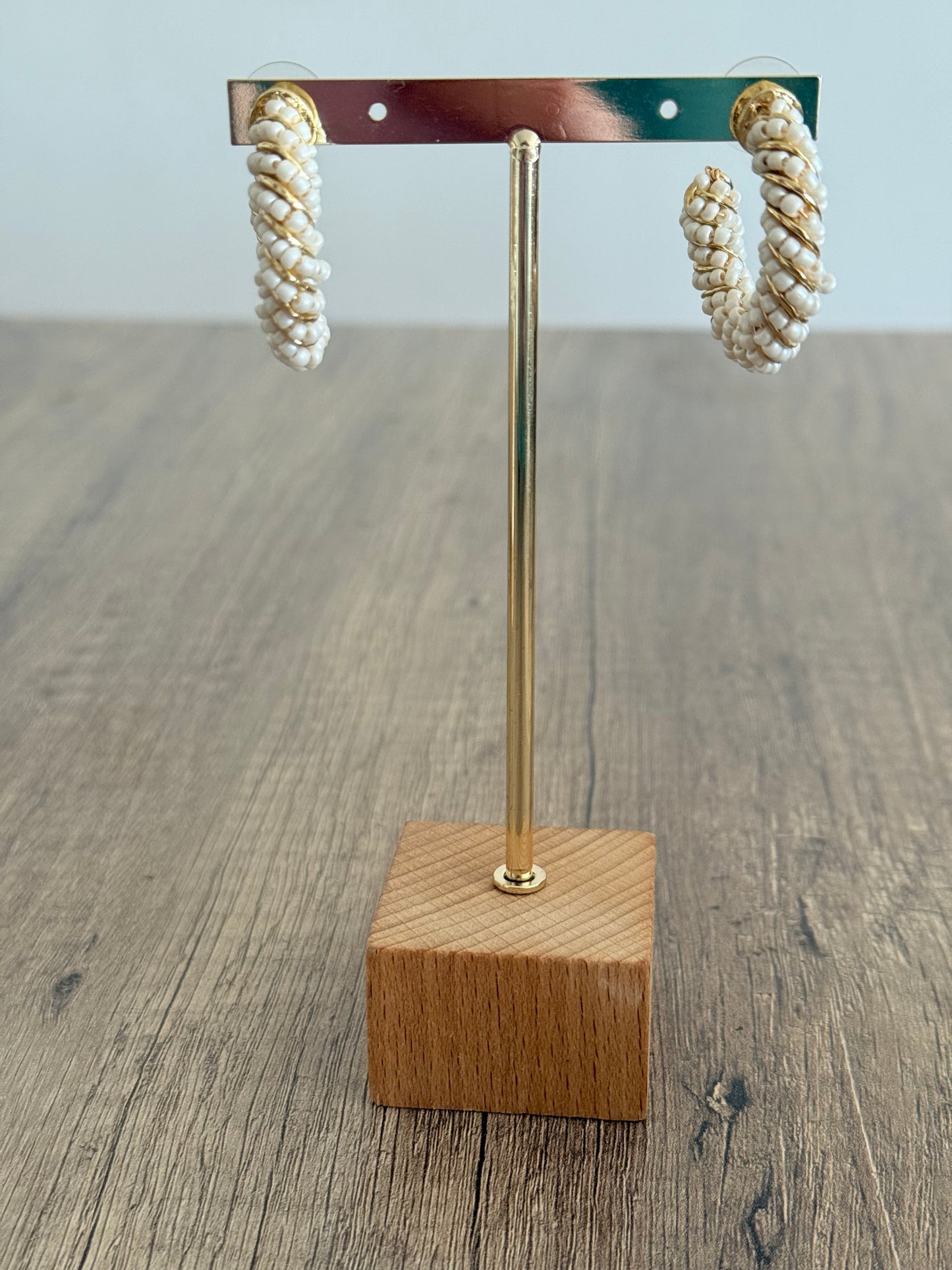 Aros perlados Noelia