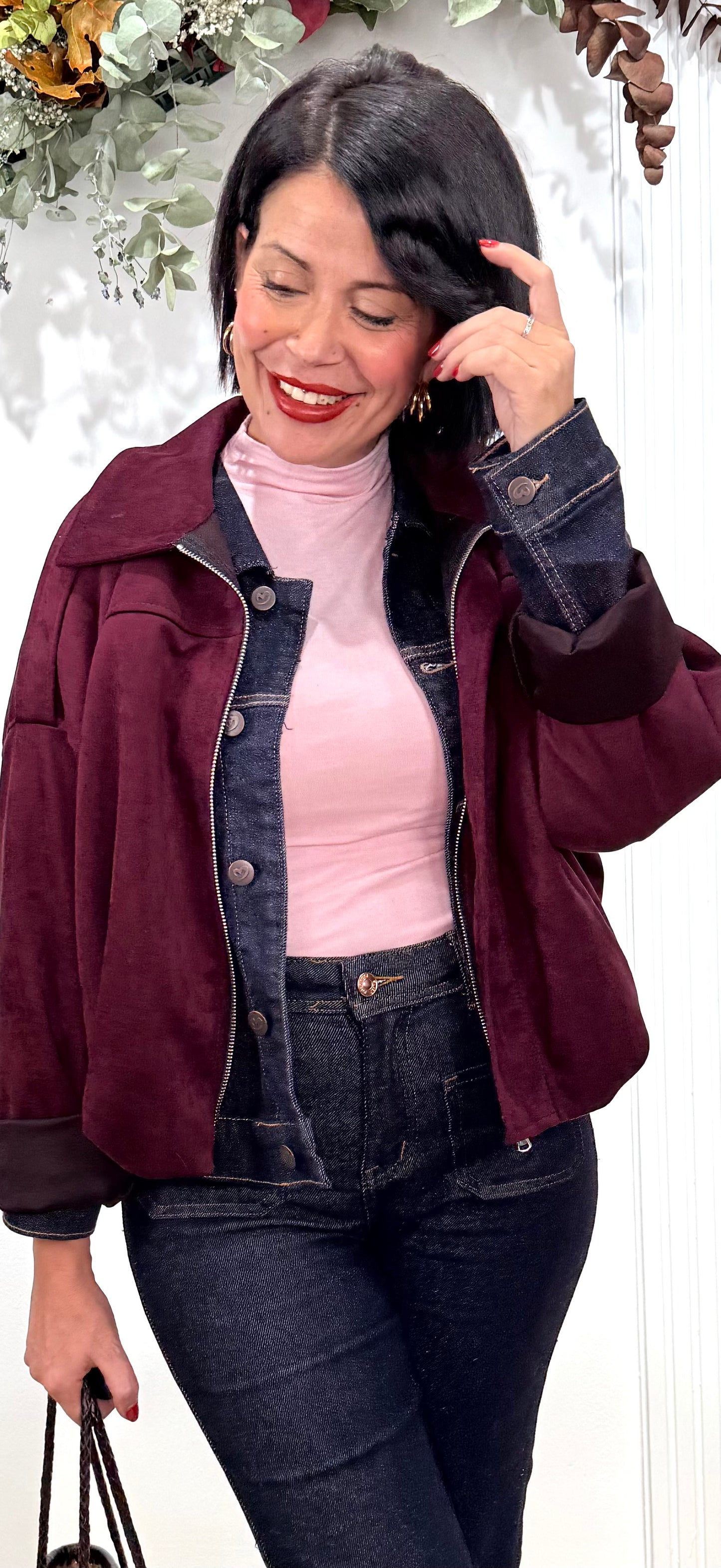 Chaqueta Bilma burdeos