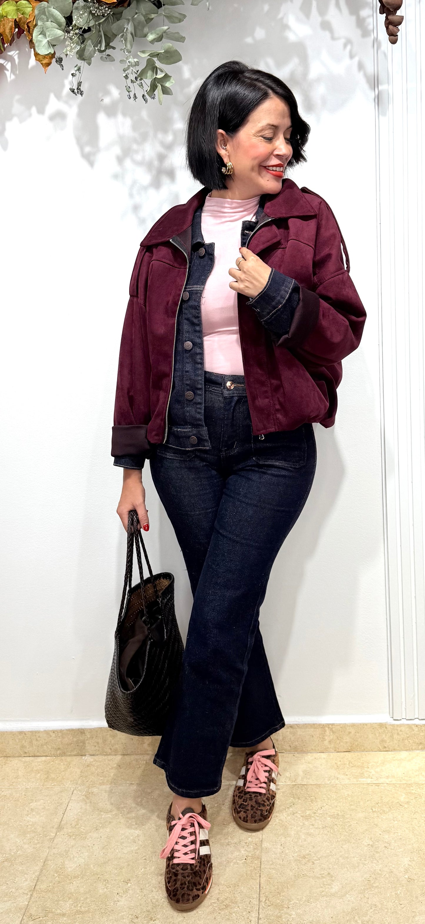 Chaqueta Bilma burdeos