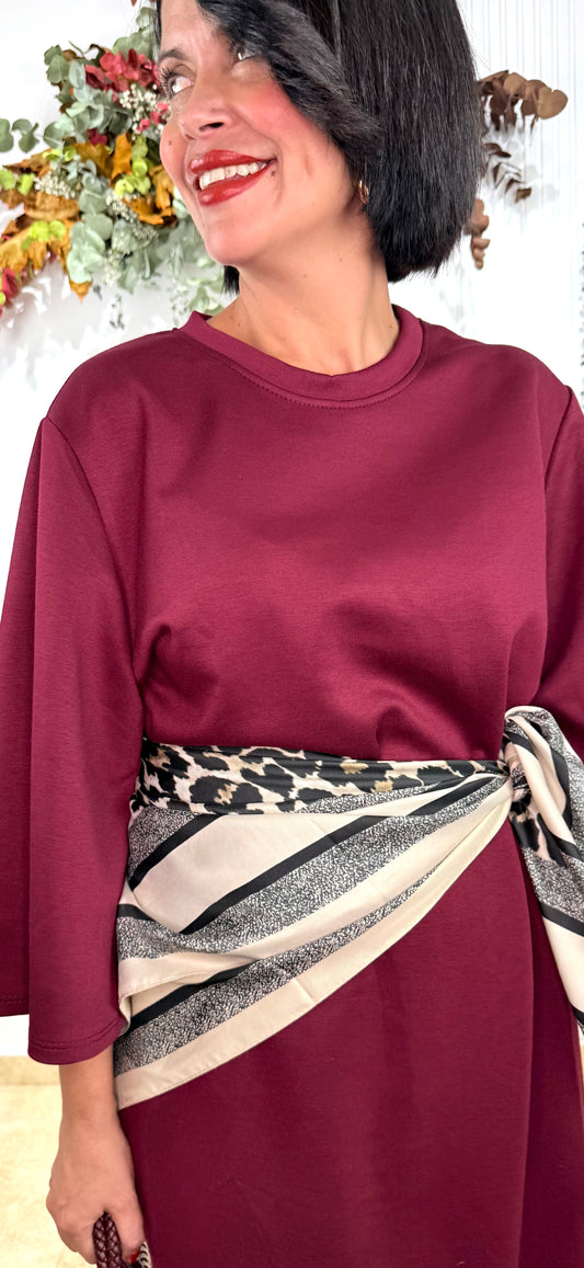 Pañuelo combi print grande