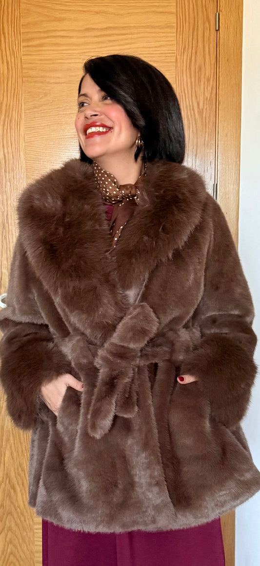 Abrigo Pelo chocolate