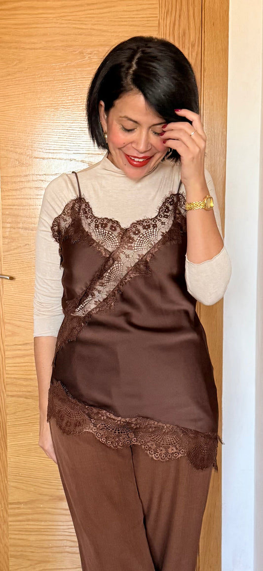 Top desigual lencero encaje