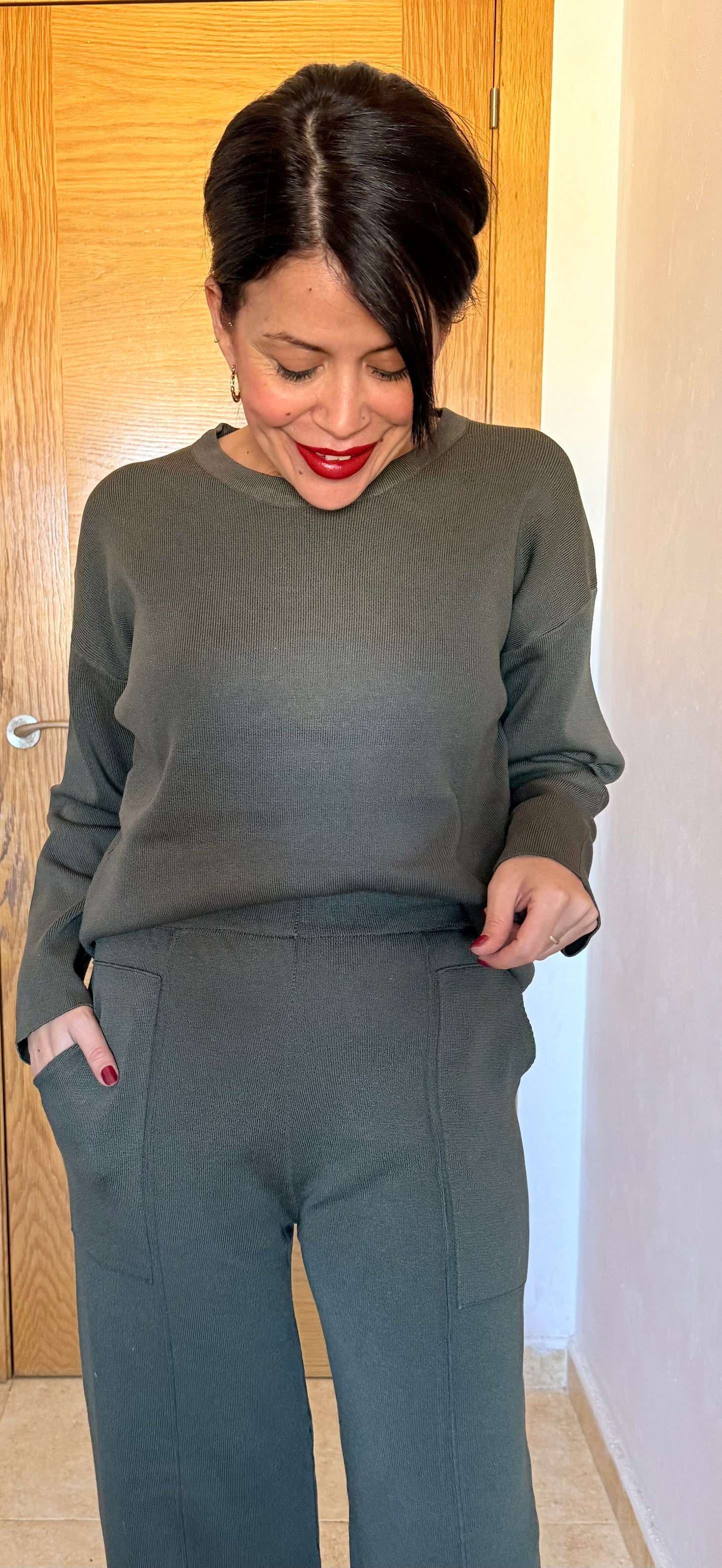 Conjunto Verde oliva Toscana