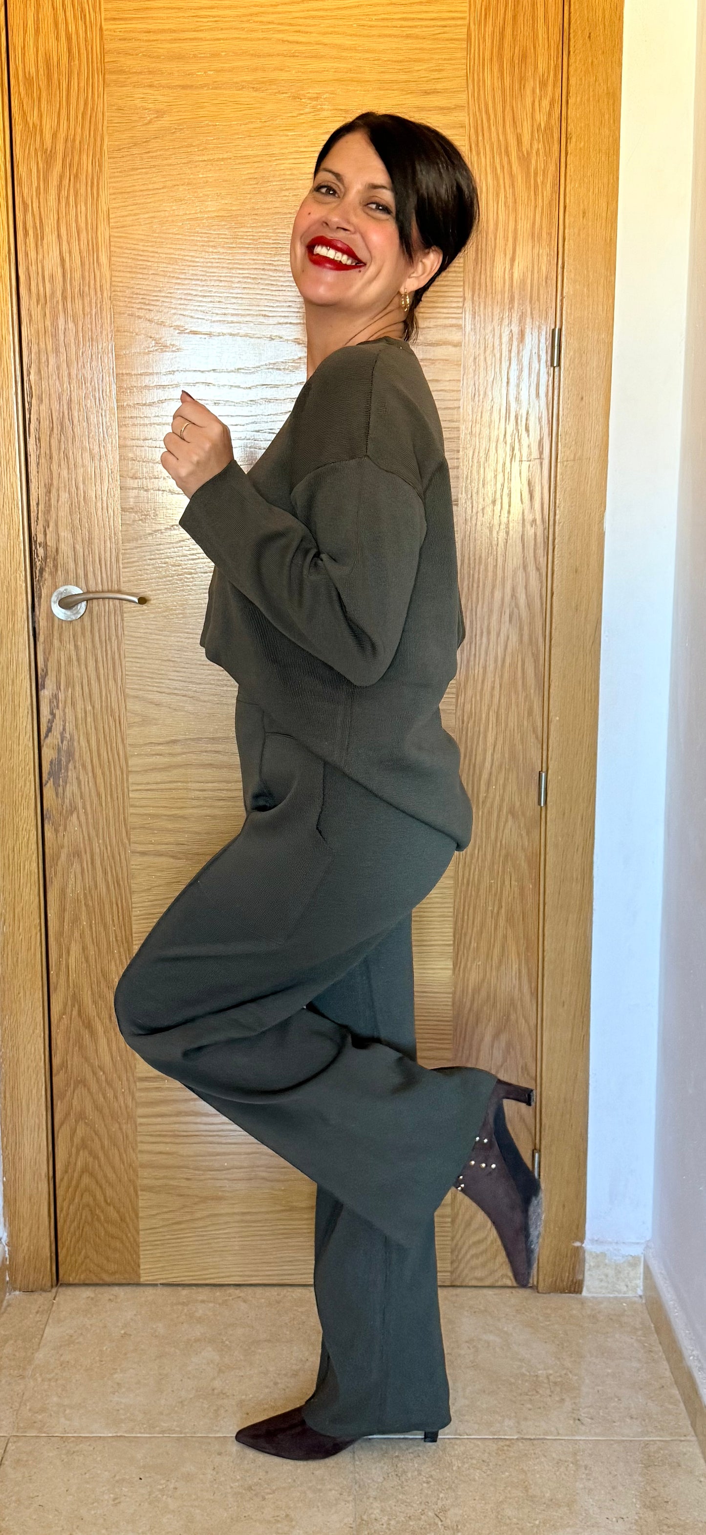 Conjunto Verde oliva Toscana