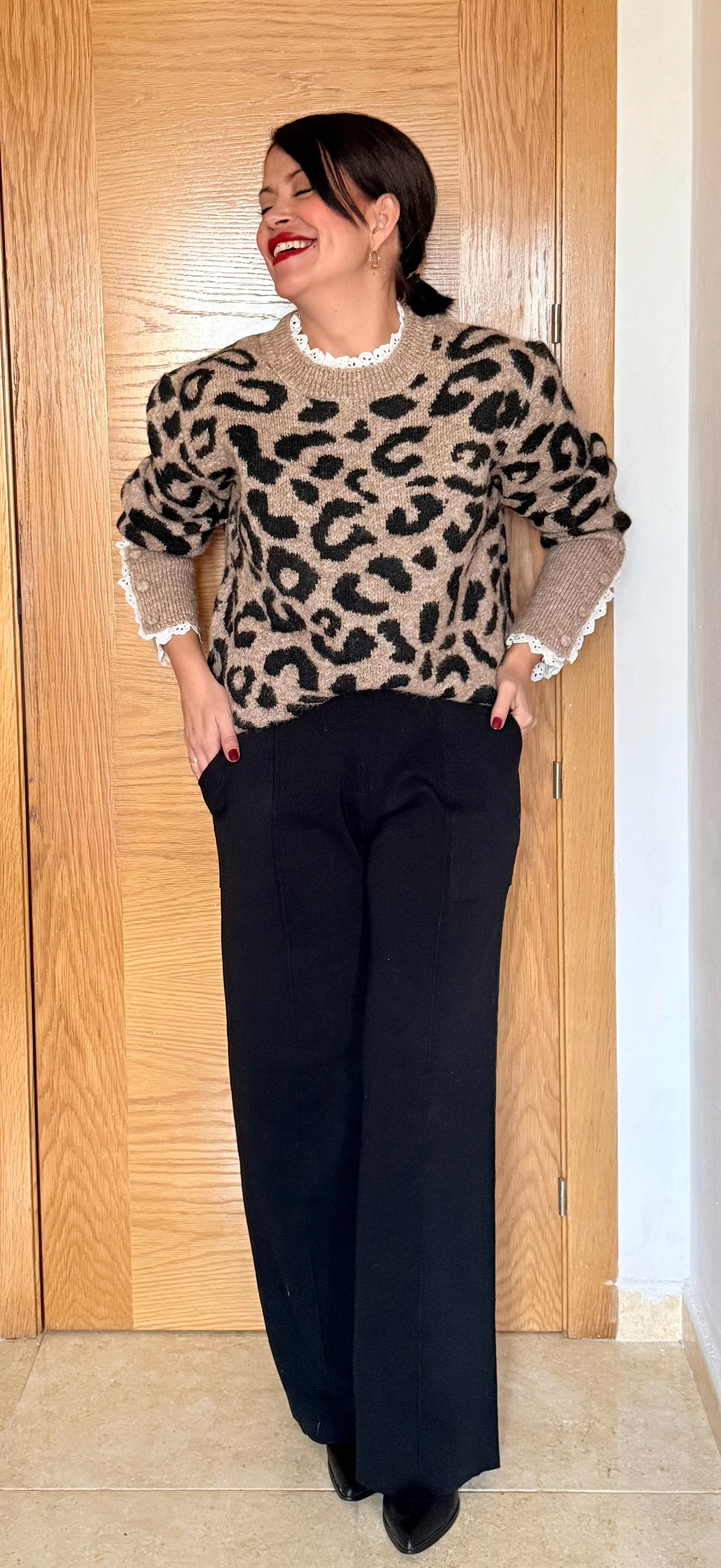 Jersey print puntilla