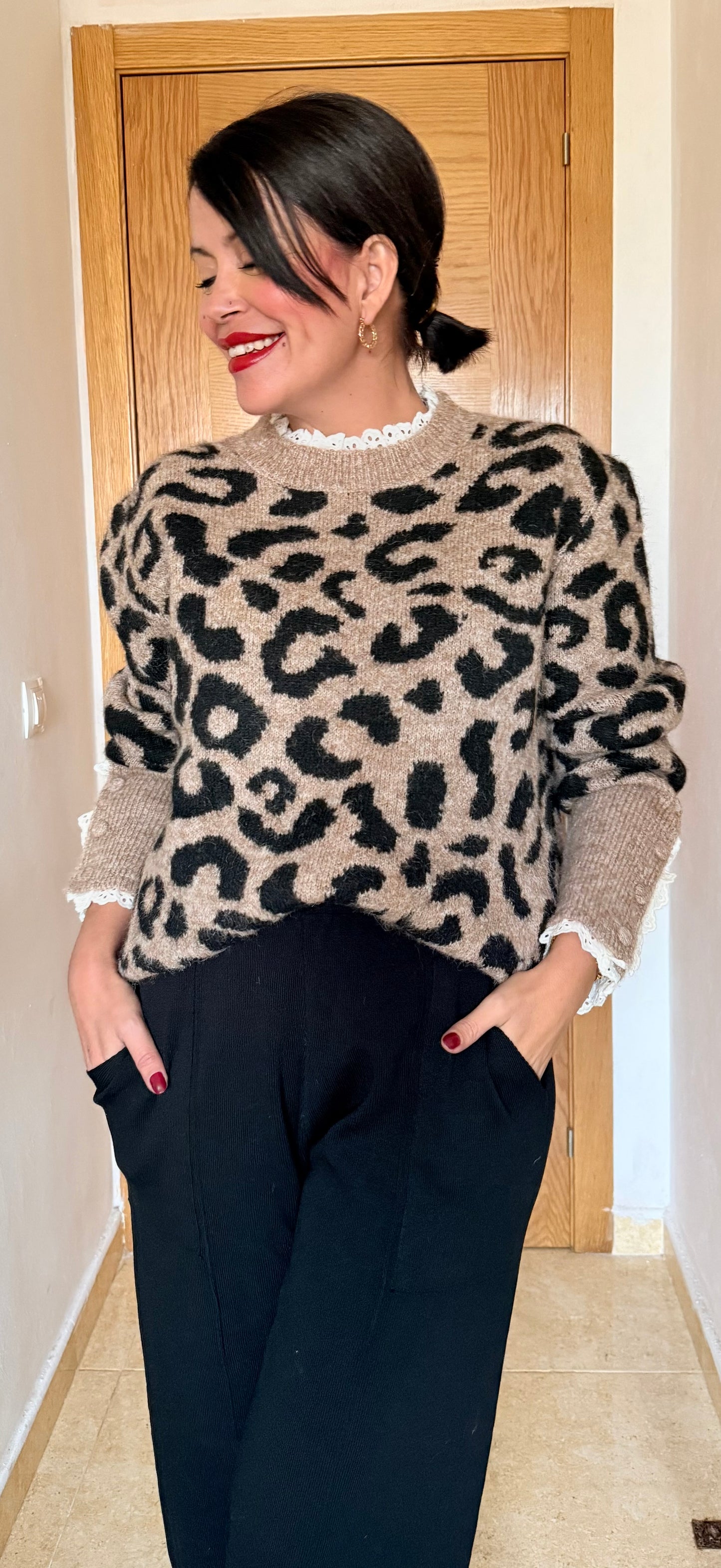 Jersey print puntilla