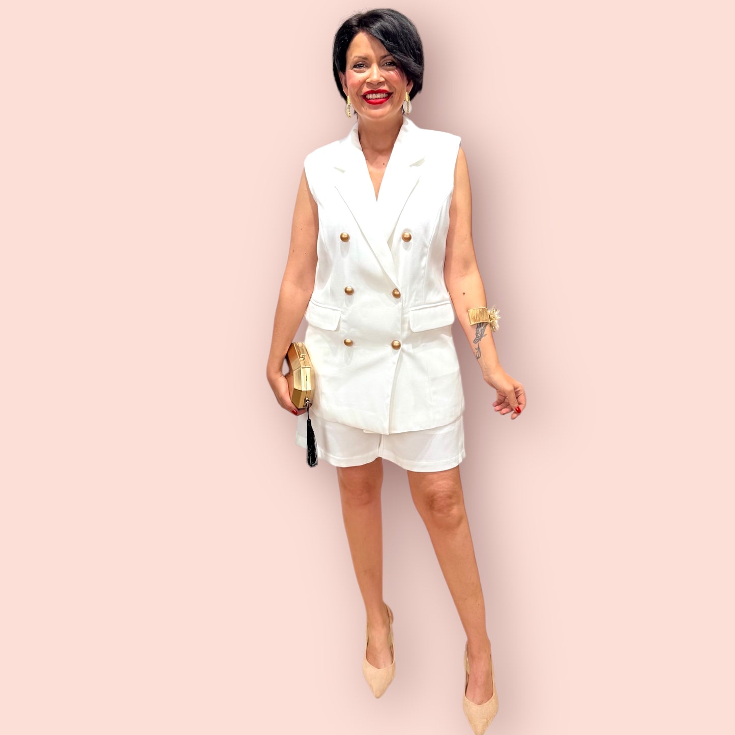 Conjunto sastre blanco