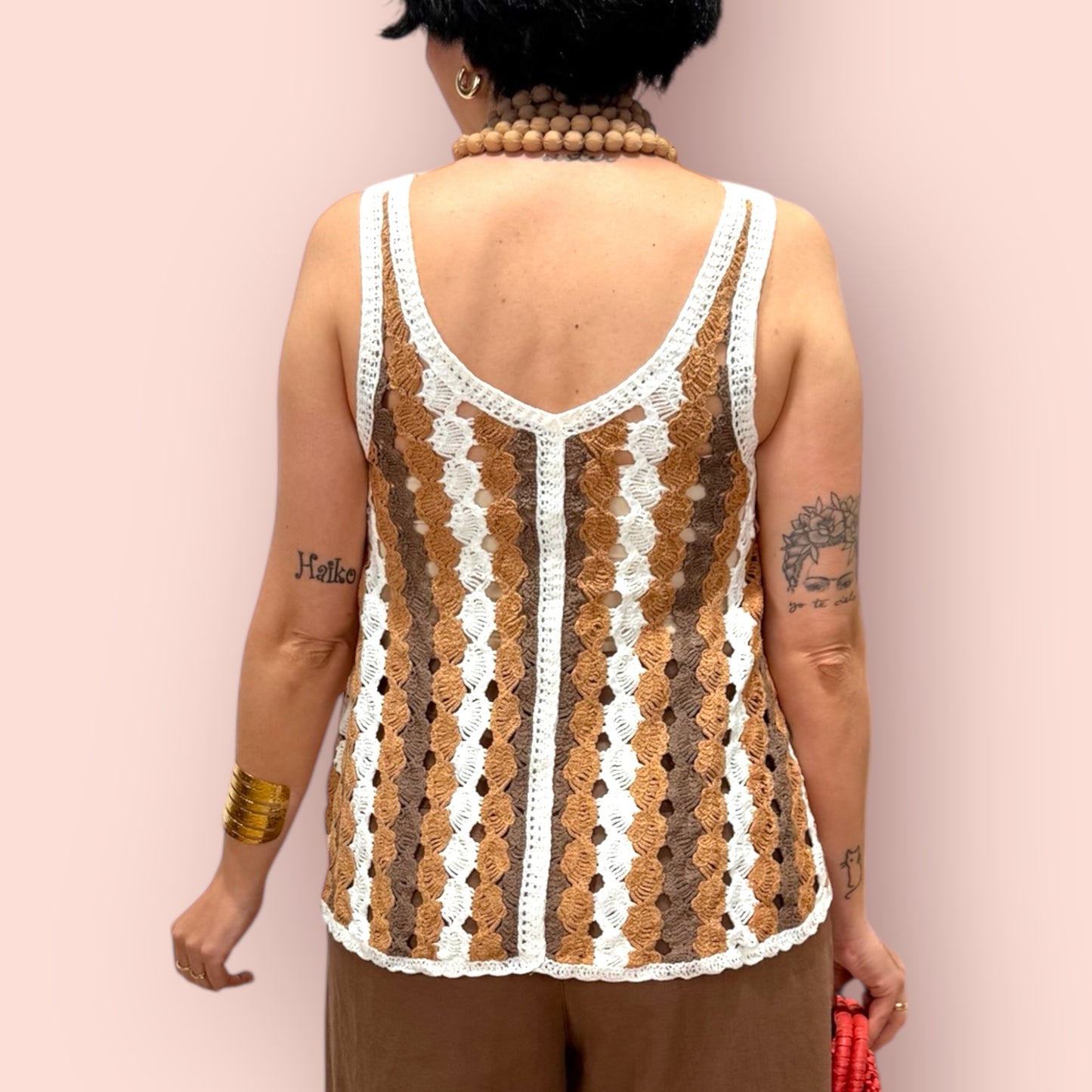 Top crochet bicolor