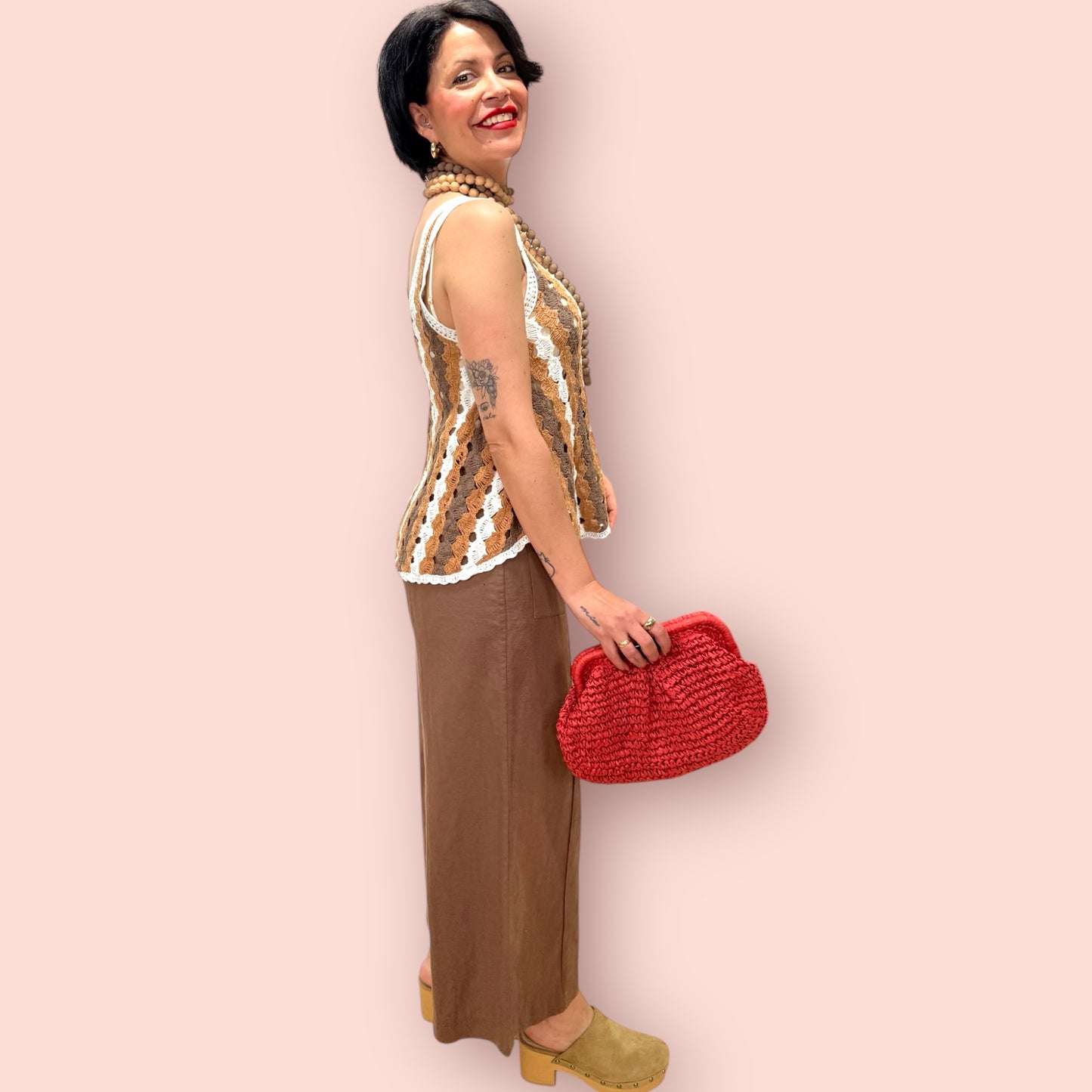 Top crochet bicolor