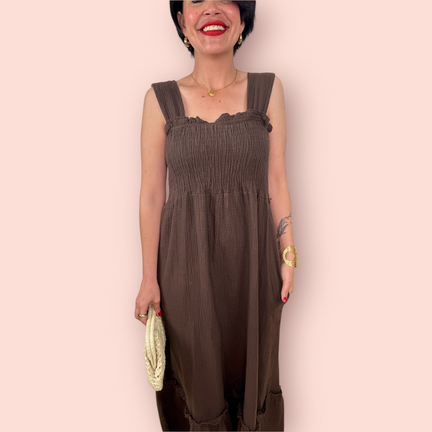 Vestido chocolate Teresa