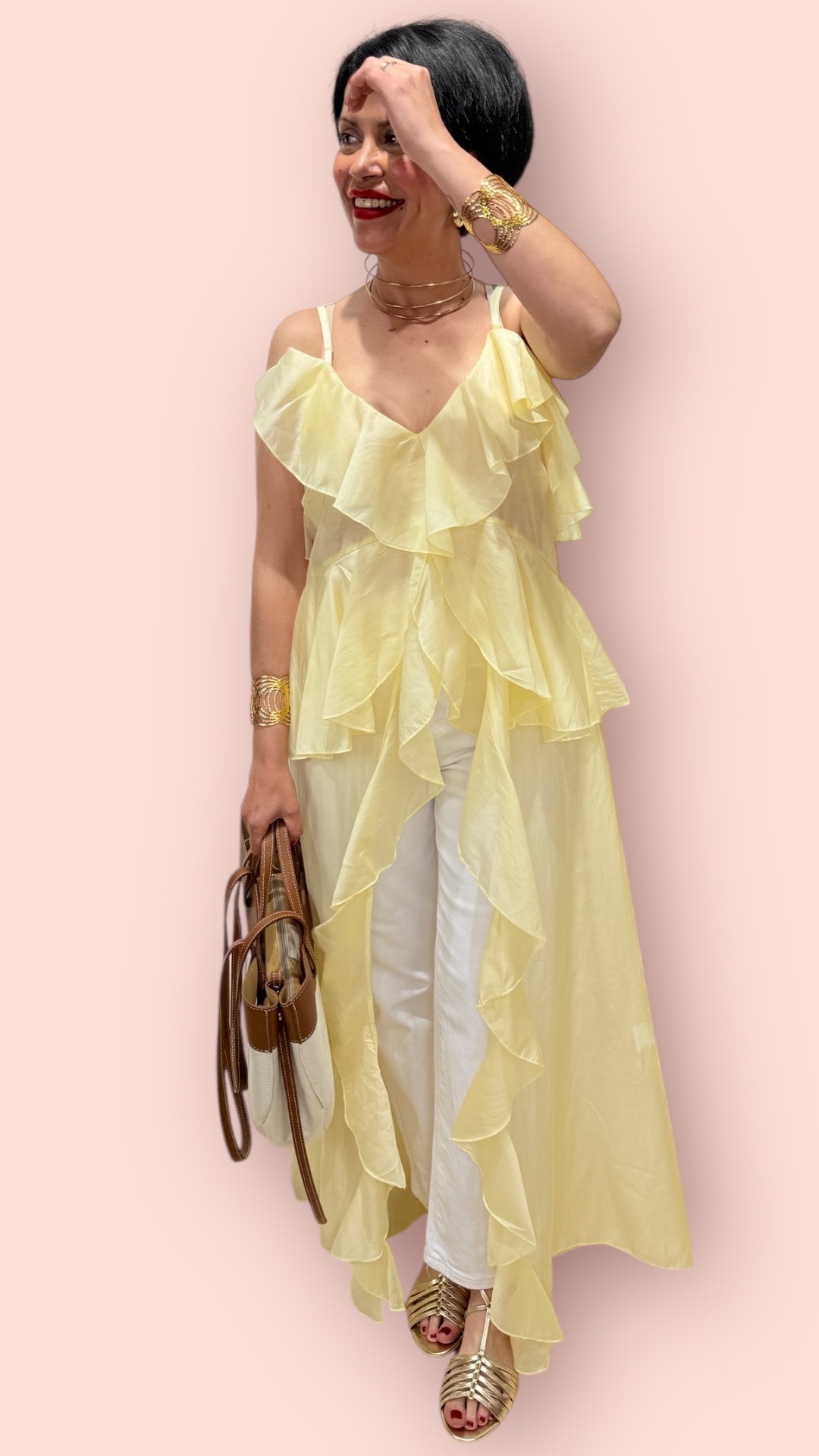 Top Volantes amarillo