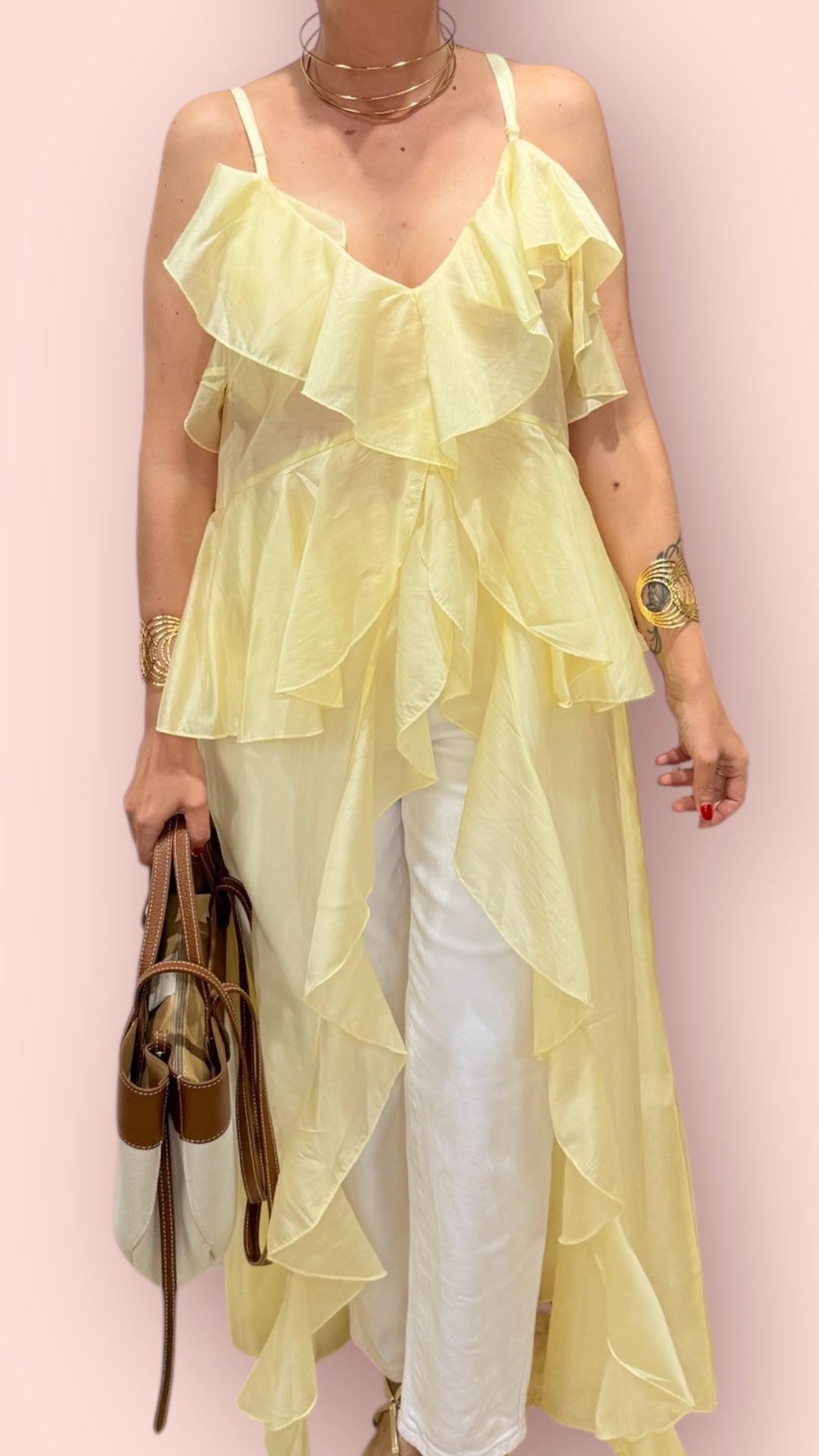 Top Volantes amarillo
