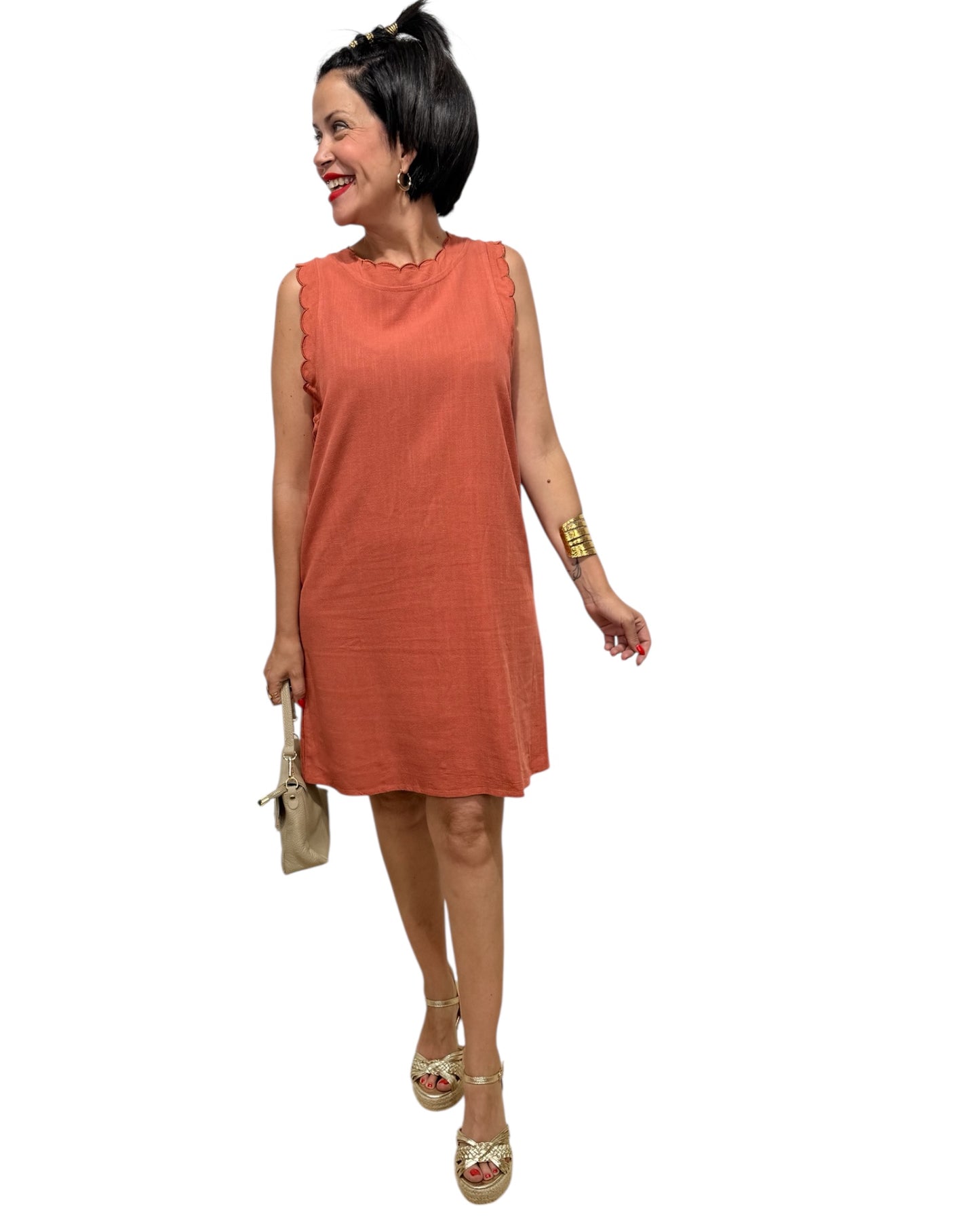 Vestido Lady teja