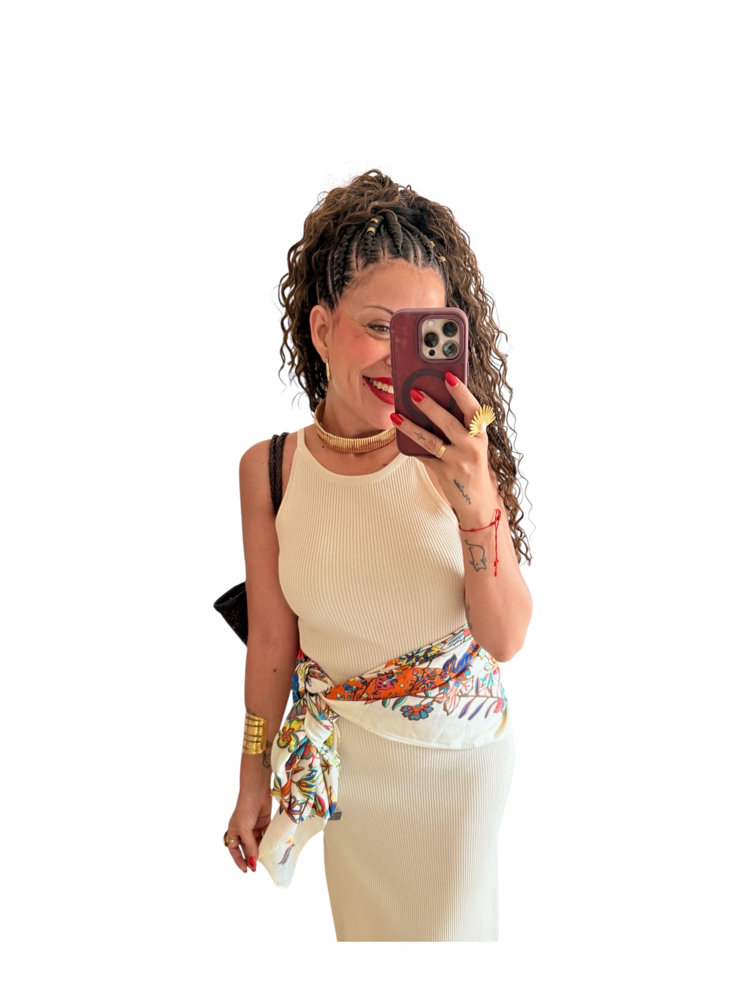 Vestido largo lady beige
