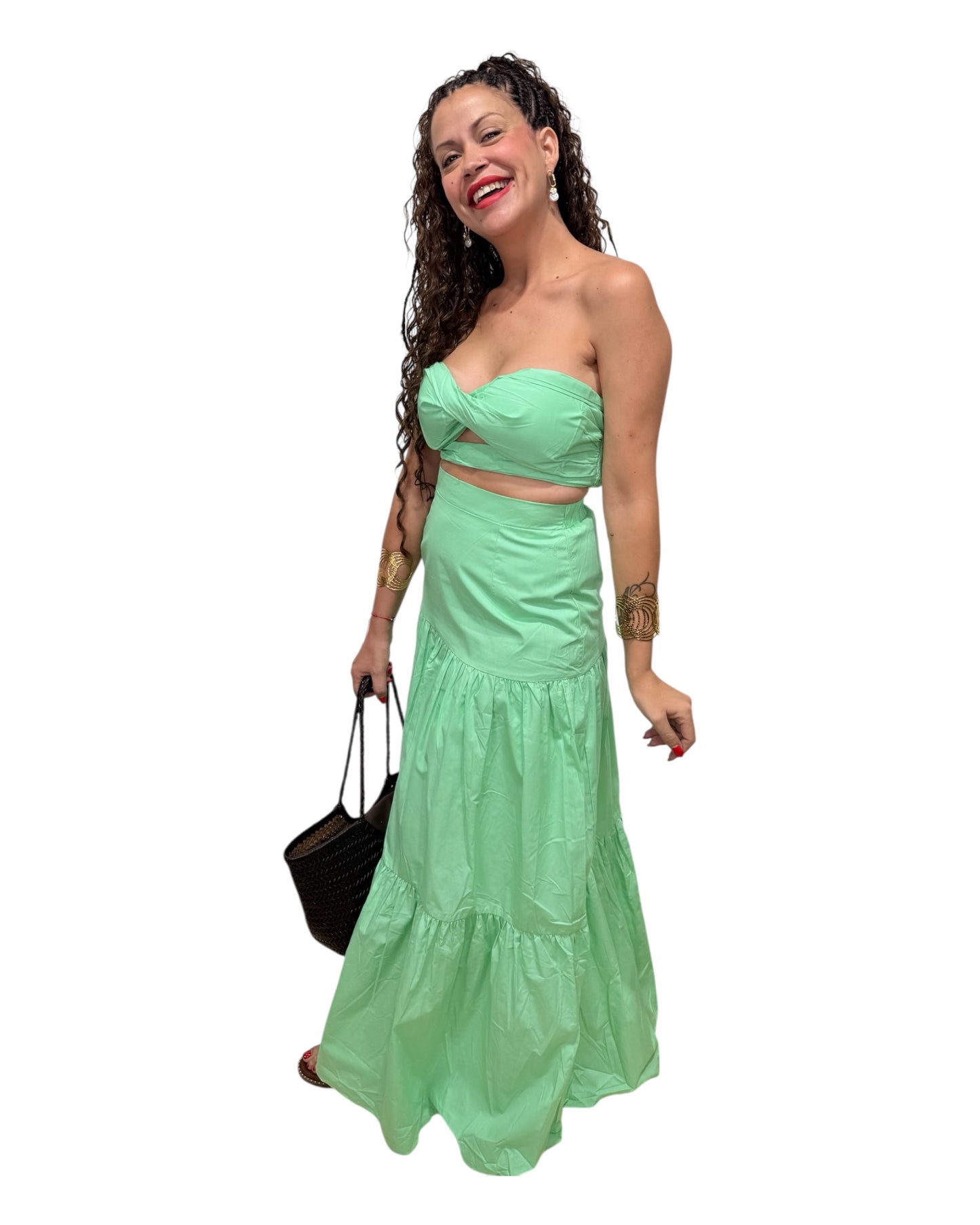 Conjunto verde agua
